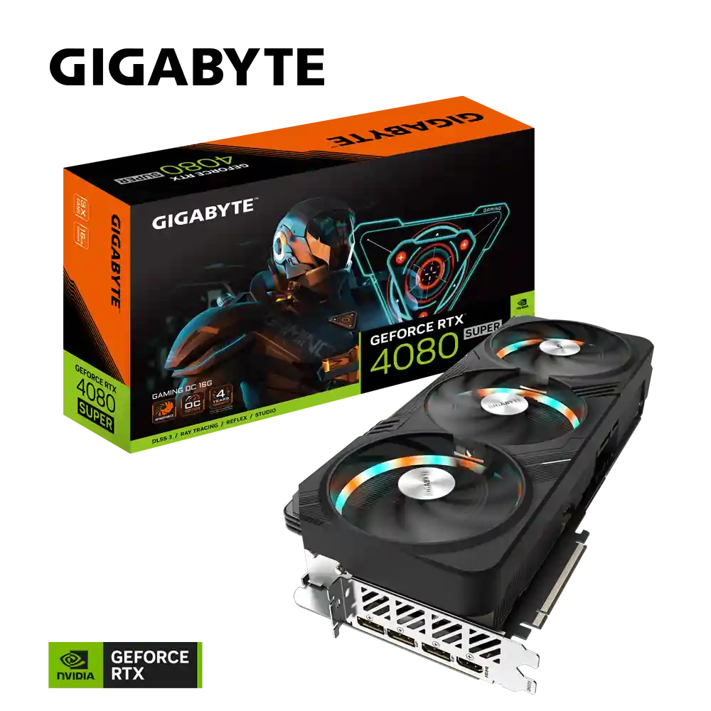 Видеокарта GIGABYTE GeForce RTX 4080 Super Gaming OC 16Gb (GV-N408SGAMING OC-16GD)