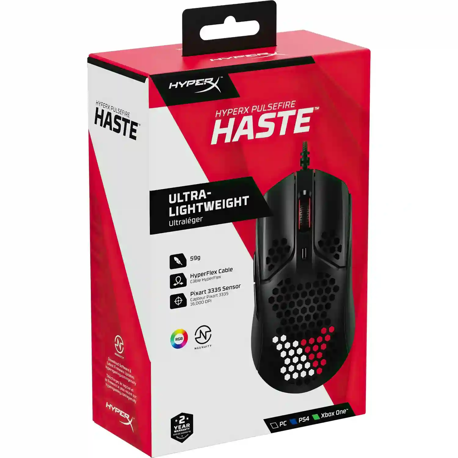 Мышь проводная HP HYPERX Haste Black (4P5P9AA)