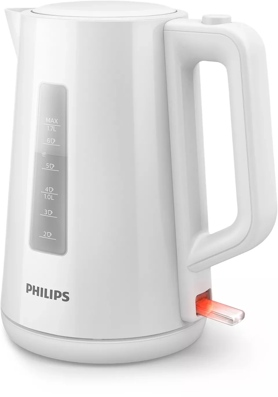 Чайник электрический PHILIPS HD9318/00, пластик, белый