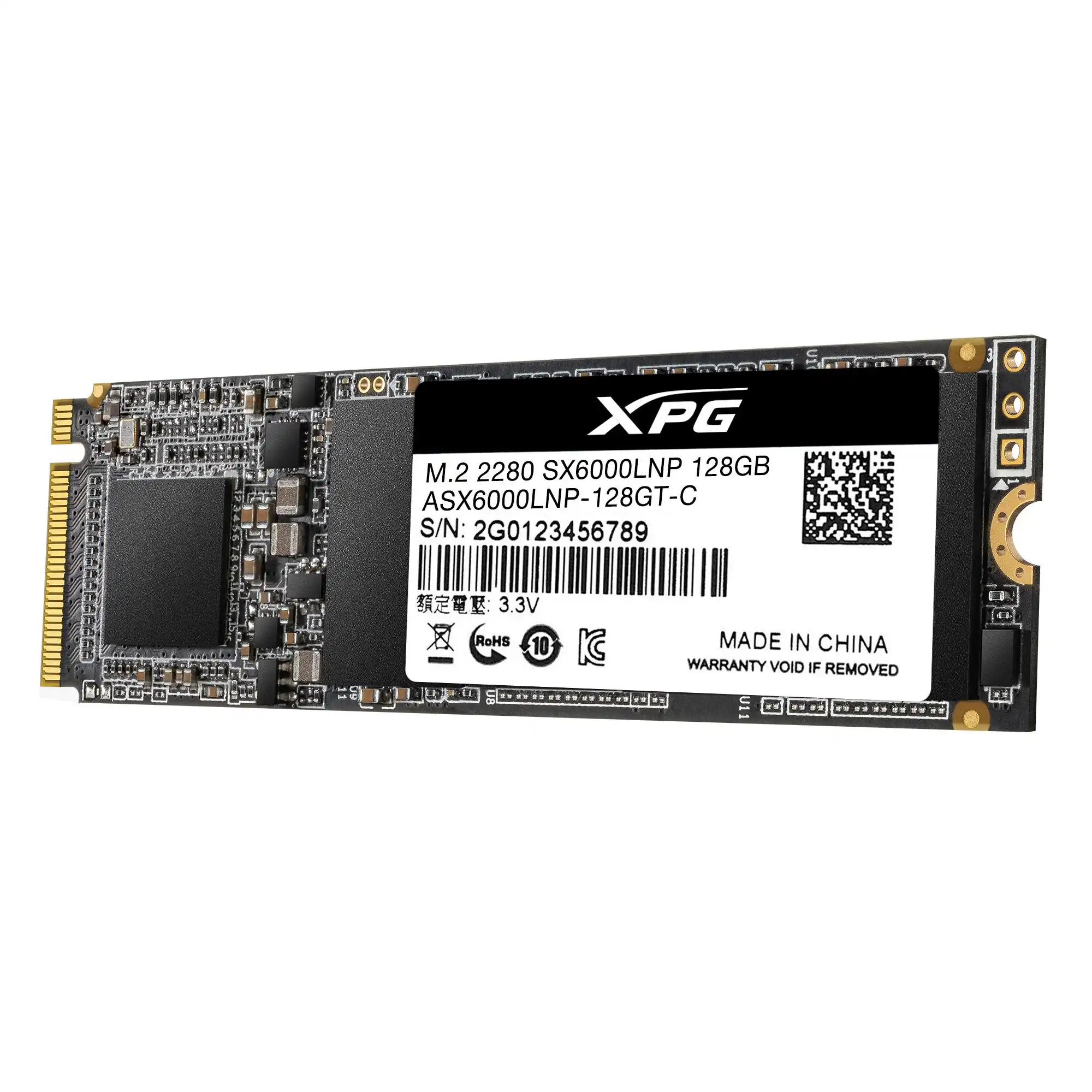 Внутренний SSD диск ADATA XPG SX6000 Lite 128GB, M.2 (ASX6000LNP-128GT-C)