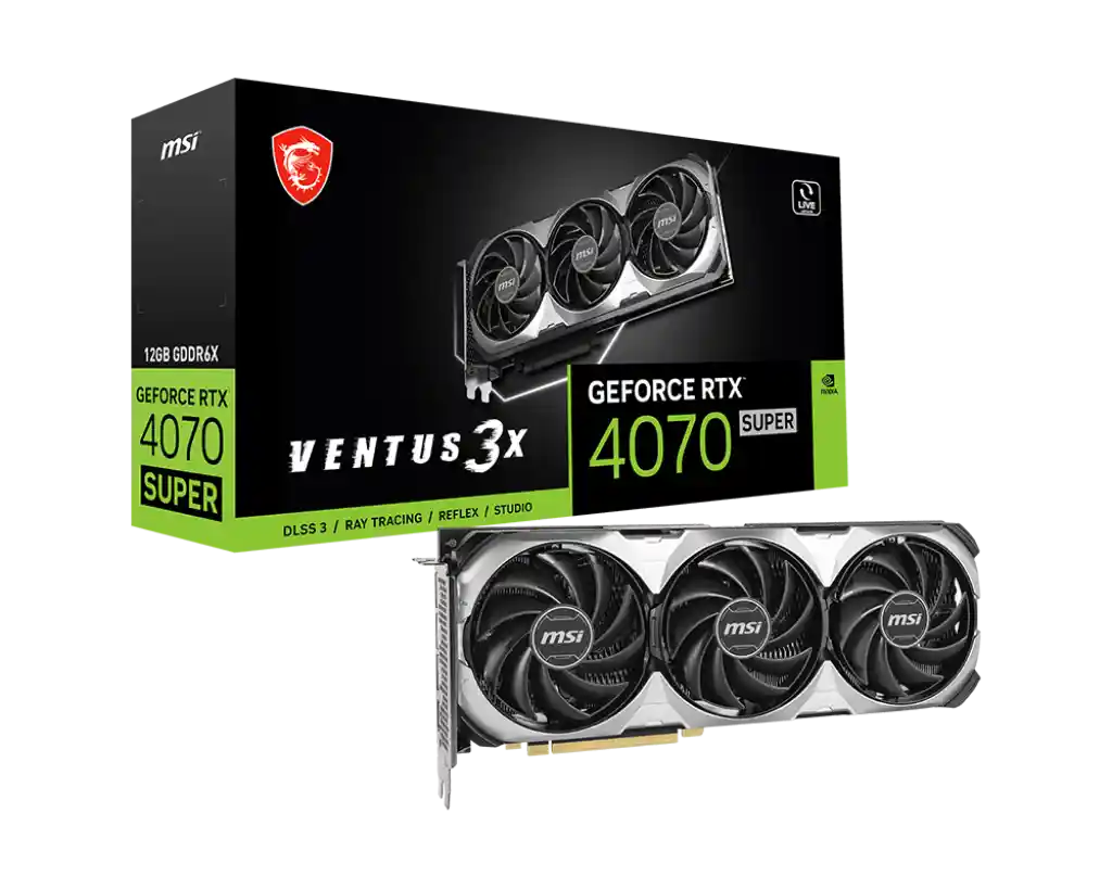 Видеокарта MSI GeForce RTX 4070 Super 12G Ventus 3X