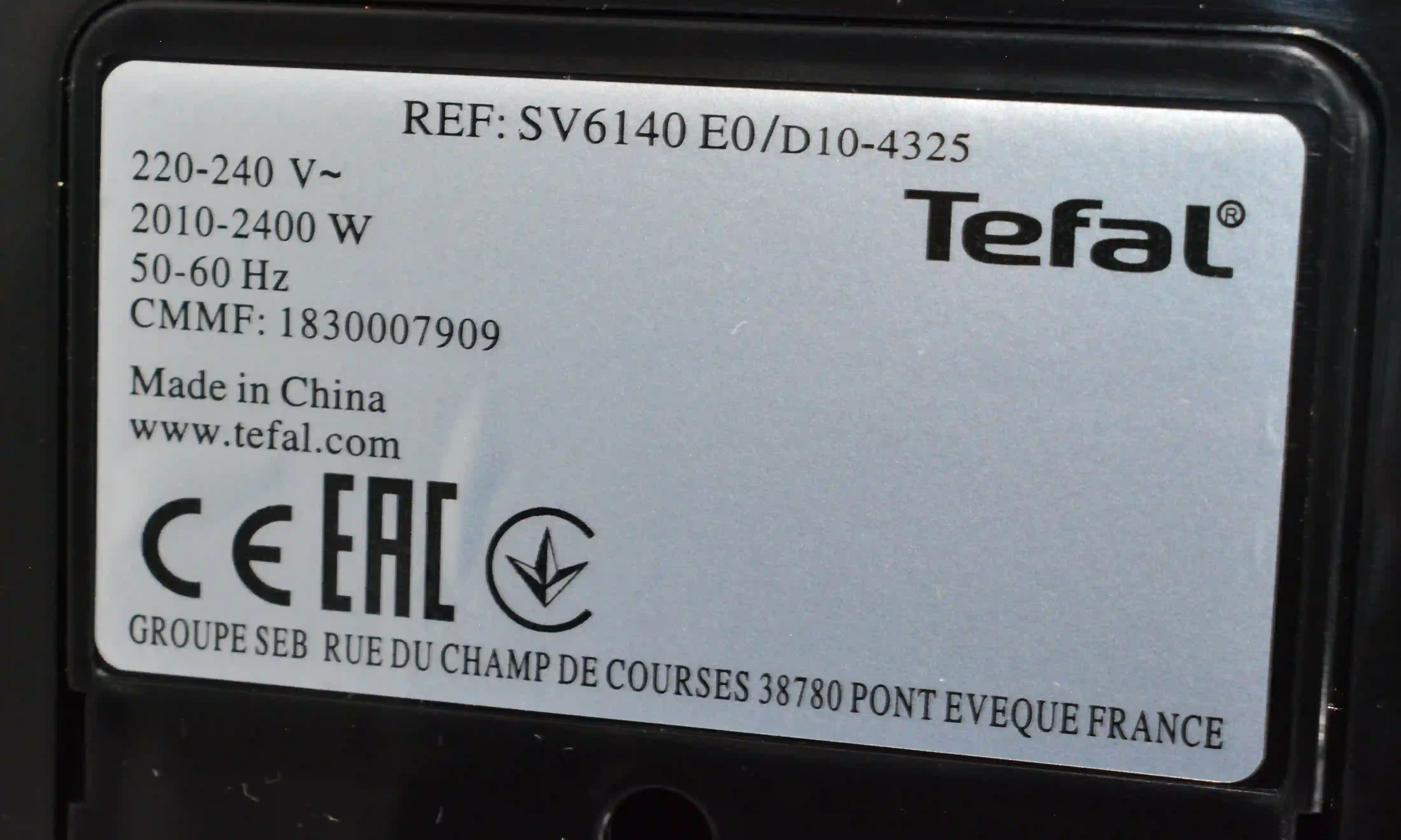 Парогенератор TEFAL SV6140E0 k4 000085880