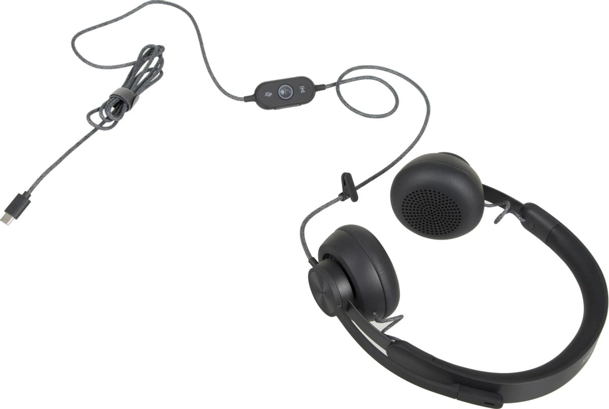 Гарнитура беспроводная LOGITECH Zone Wired Teams Graphite (981-000870)