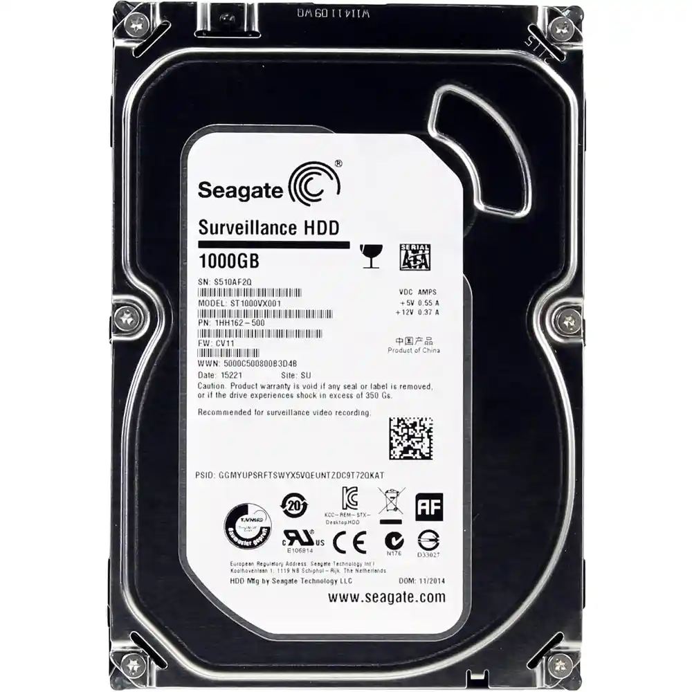 Внутренний HDD диск SEAGATE Surveillance 1TB, SATA3, 3.5