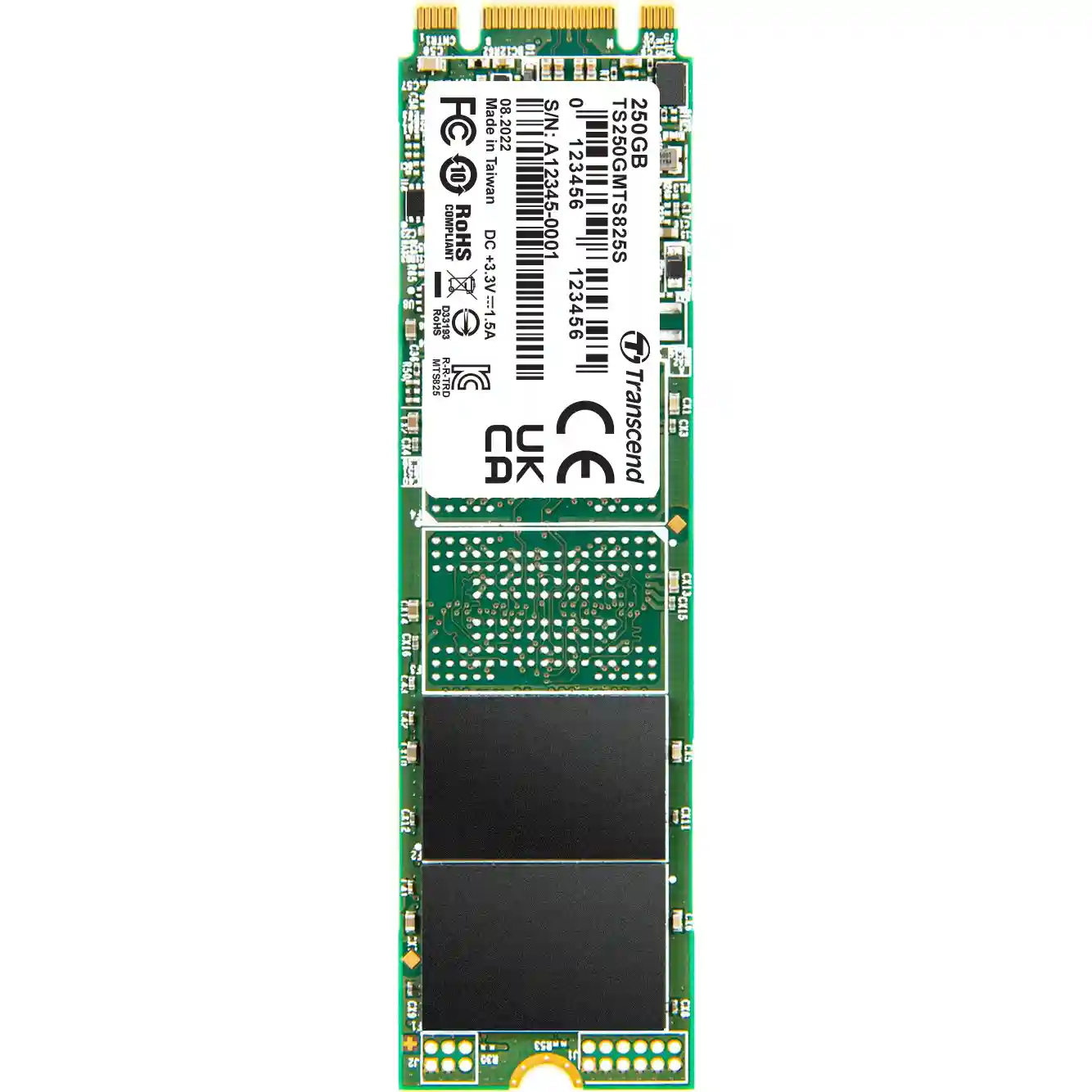 Внутренний SSD диск TRANSCEND MTS 825 250GB, SATA3, M.2 (TS250GMTS825S)