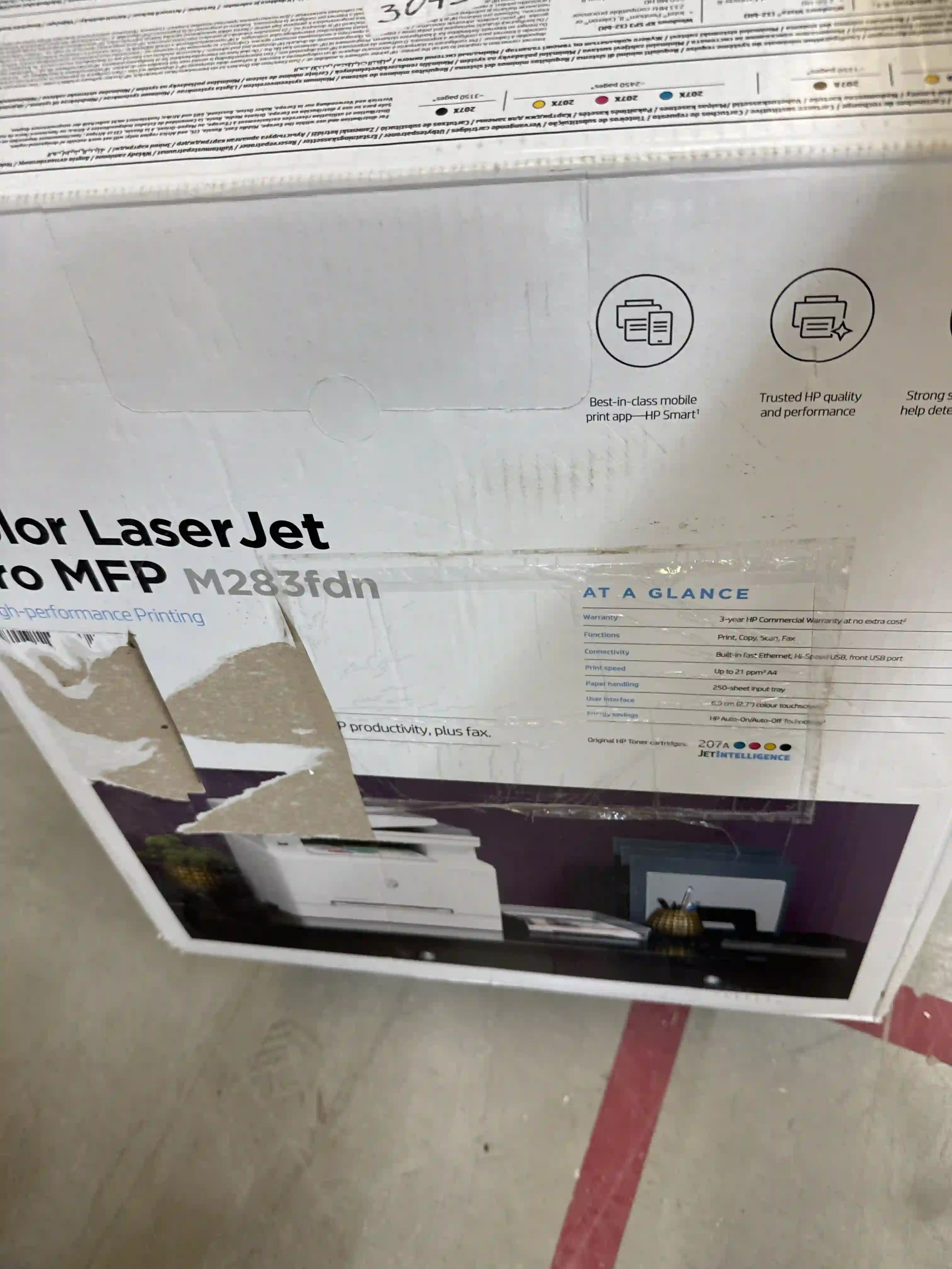 МФУ лазерное HP Color LaserJet Pro M283fdn (7KW74A) k8 000003045