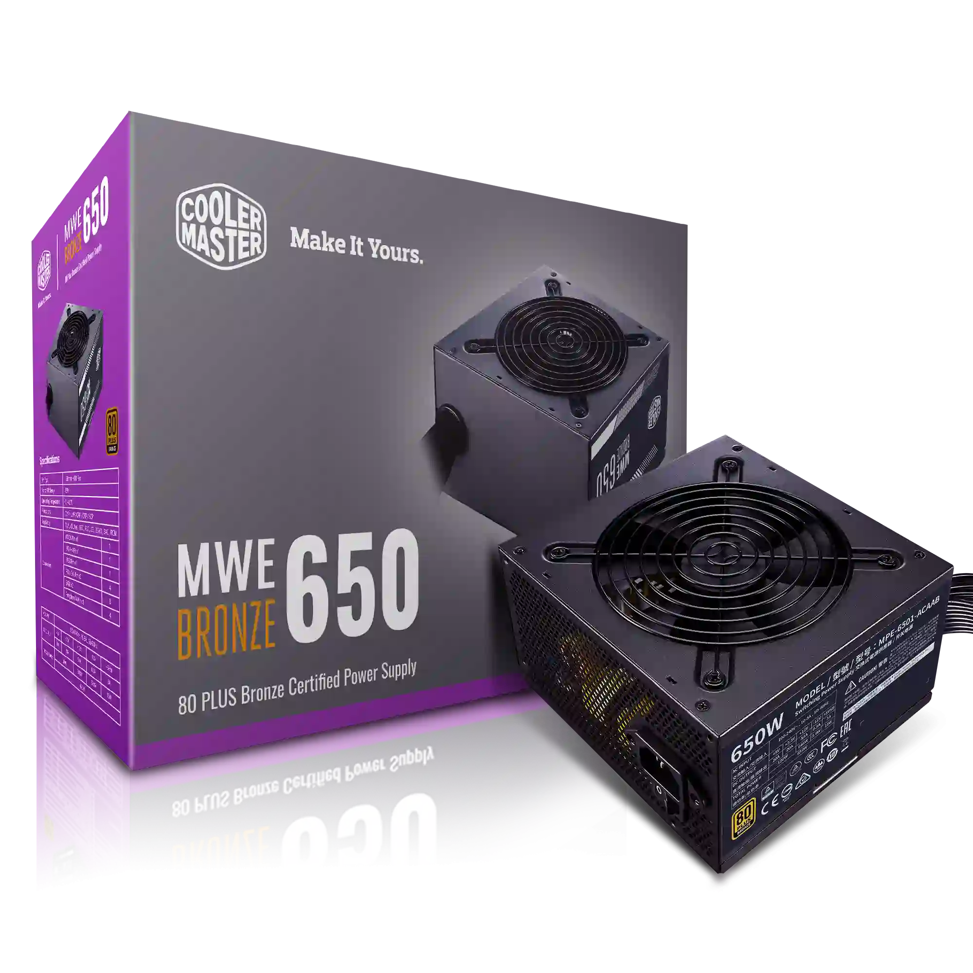 Блок питания для ПК COOLER MASTER MWE Bronze V2 650W (MPE-6501-ACAAB-EU)