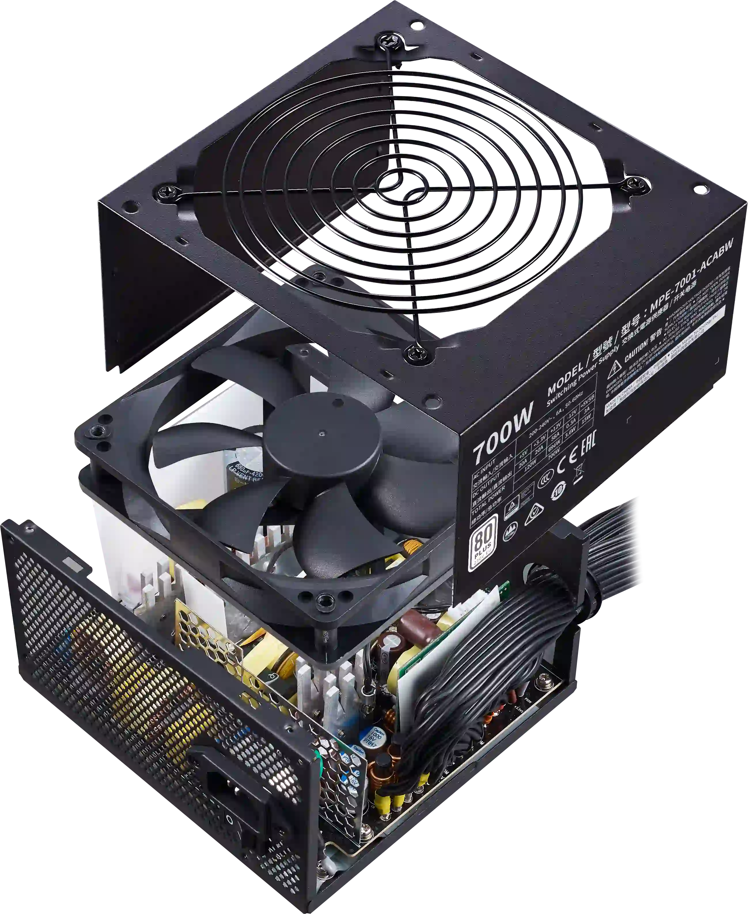 Блок питания для ПК COOLER MASTER MWE White V2 700W (MPE-7001-ACABW-EU)