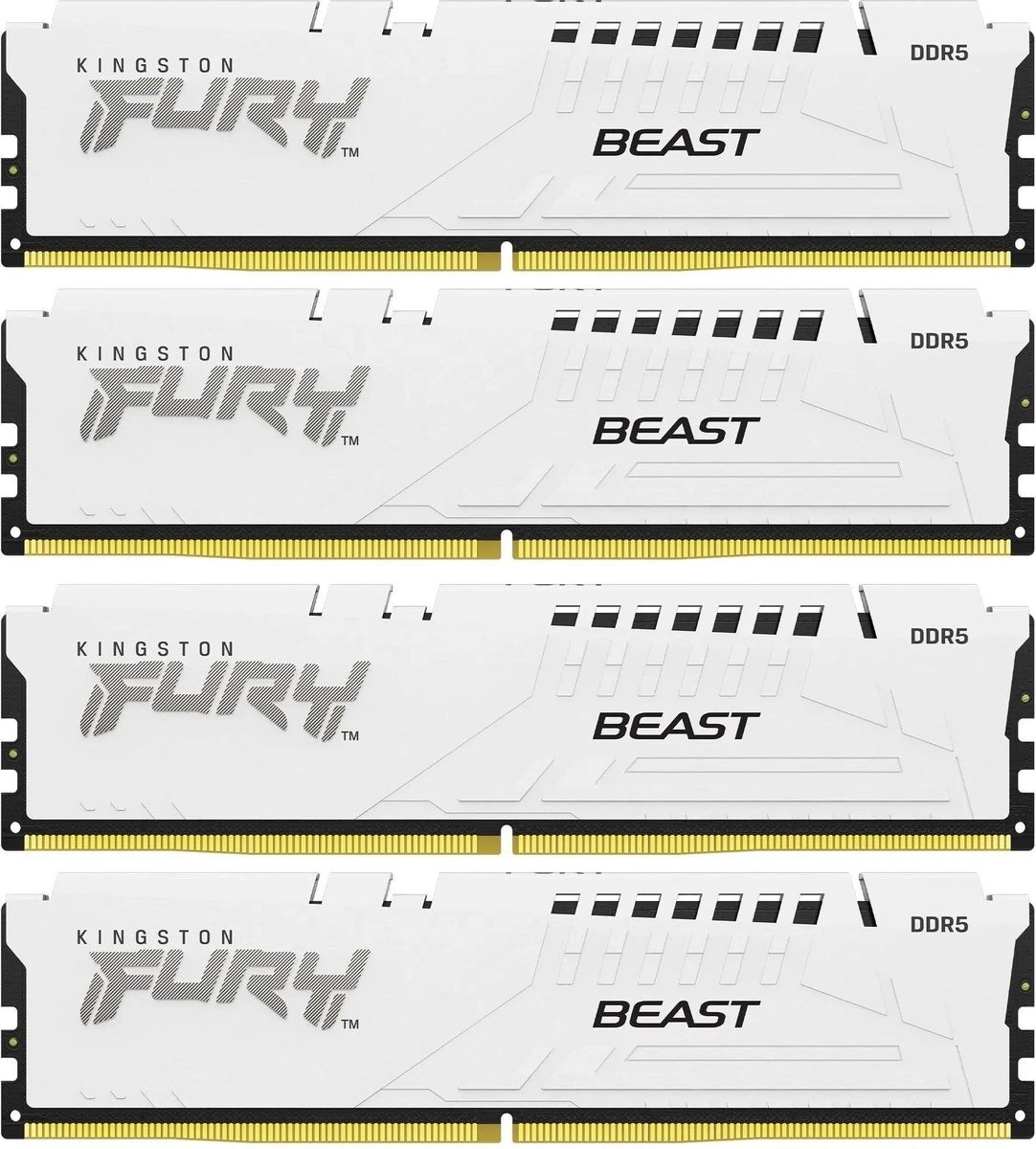 

Оперативная память KINGSTON FURY Beast White DIMM DDR5 64GB (4x16GB) 6000 MHz (KF560C40BWK4-64)