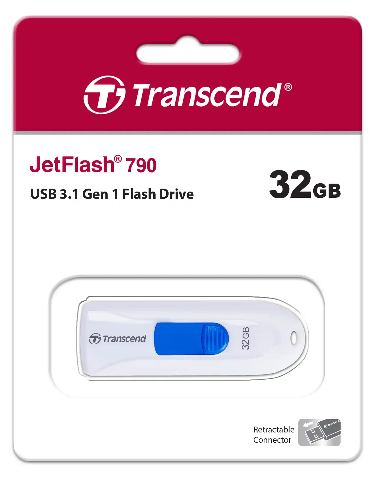 Флеш-накопитель TRANSCEND JetFlash 790 32GB (TS32GJF790W)