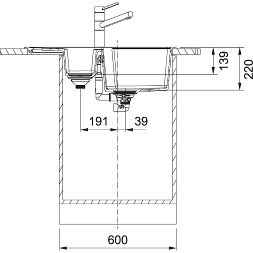 Кухонная мойка FRANKE Urban UBG 651-78 бежевый (114.0595.467)