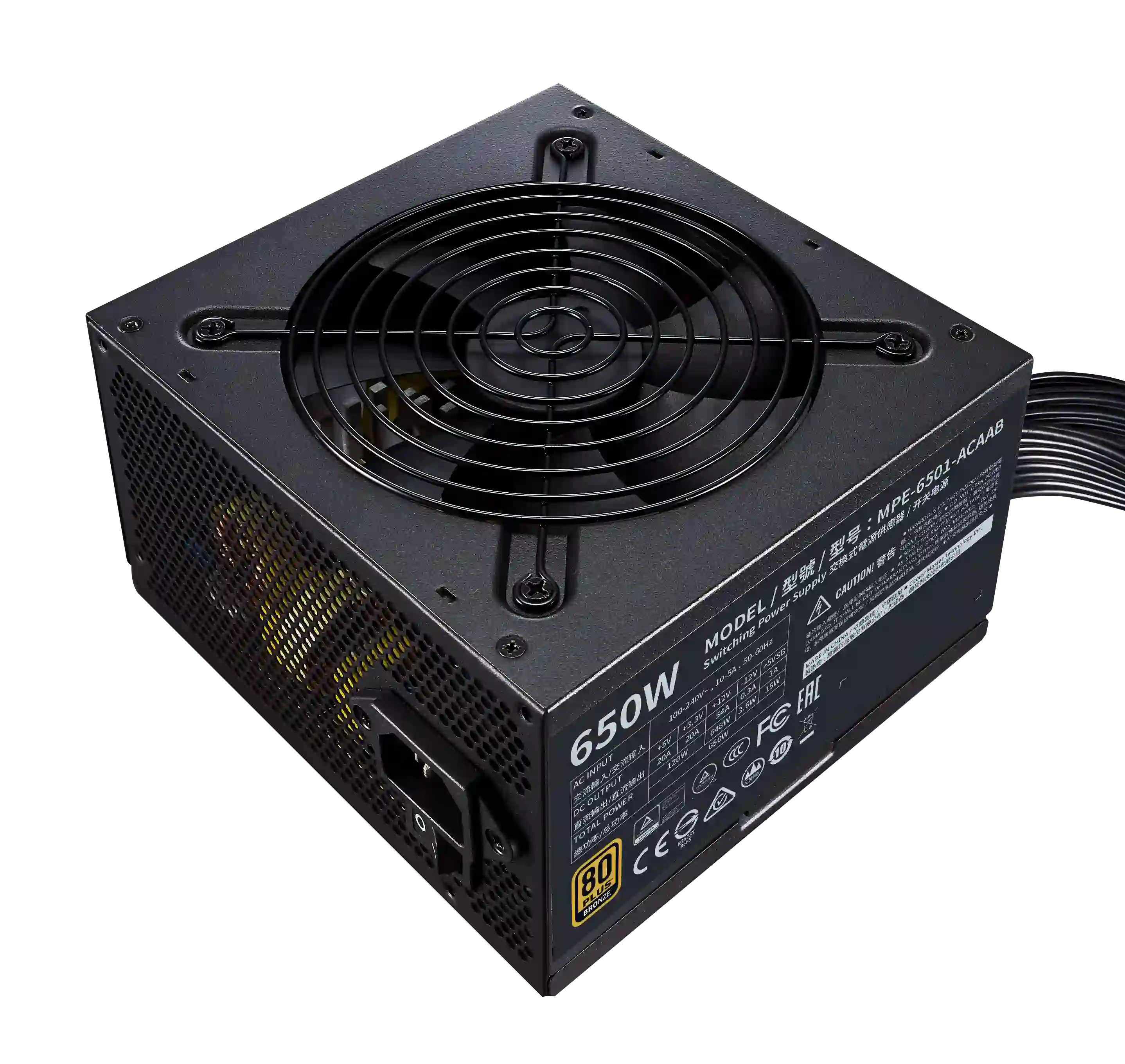 Блок питания для ПК COOLER MASTER MWE Bronze V2 650W (MPE-6501-ACAAB-EU)