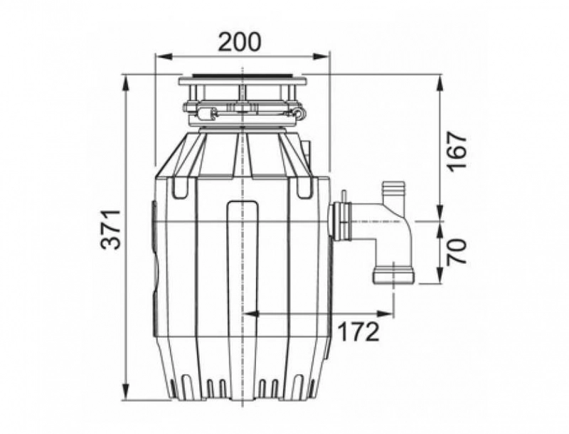 Измельчитель пищевых отходов FRANKE Turbo Elite TE-50