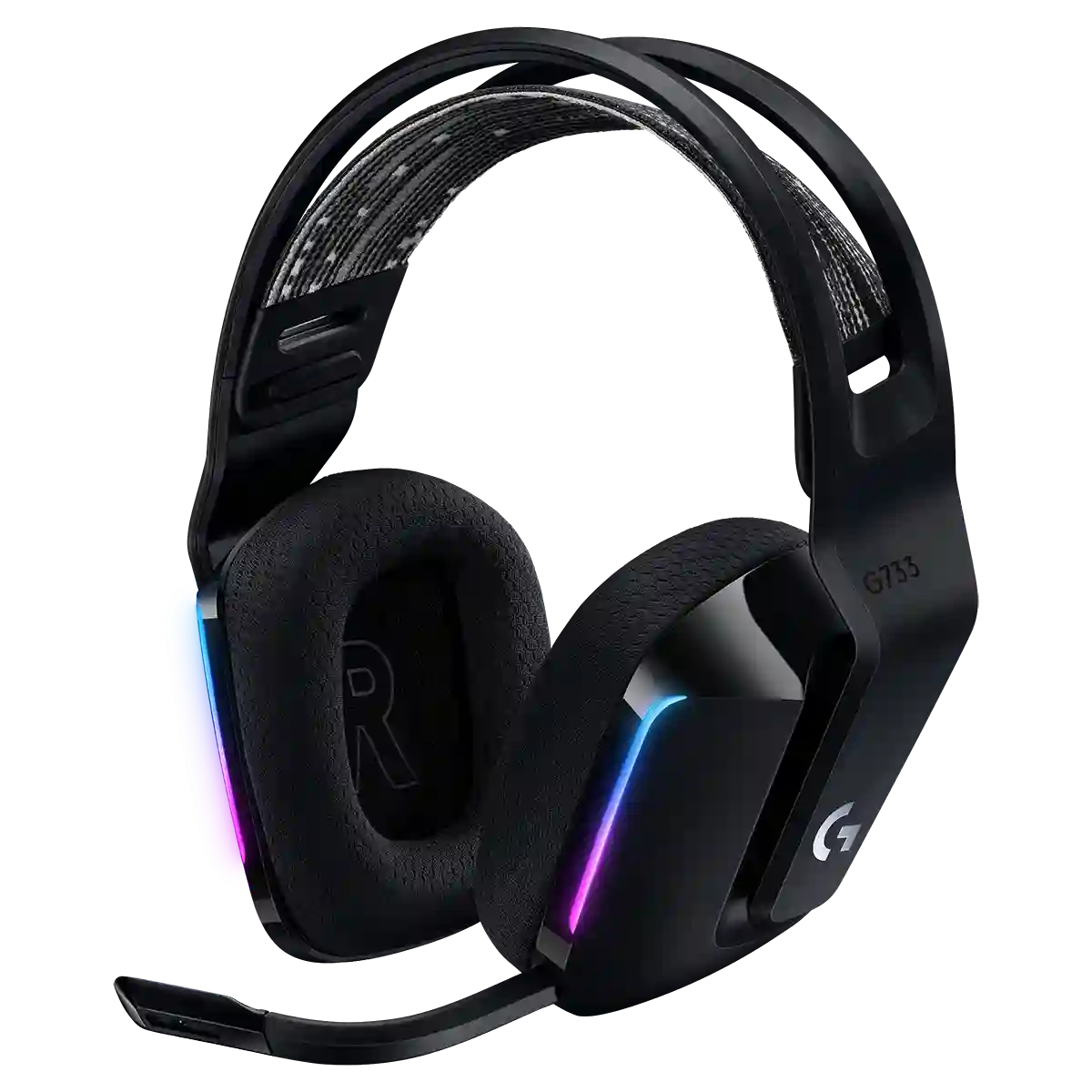 Гарнитуры Logitech Гарнитура игровая LOGITECH G733 Lightspeed Black (981-000864)