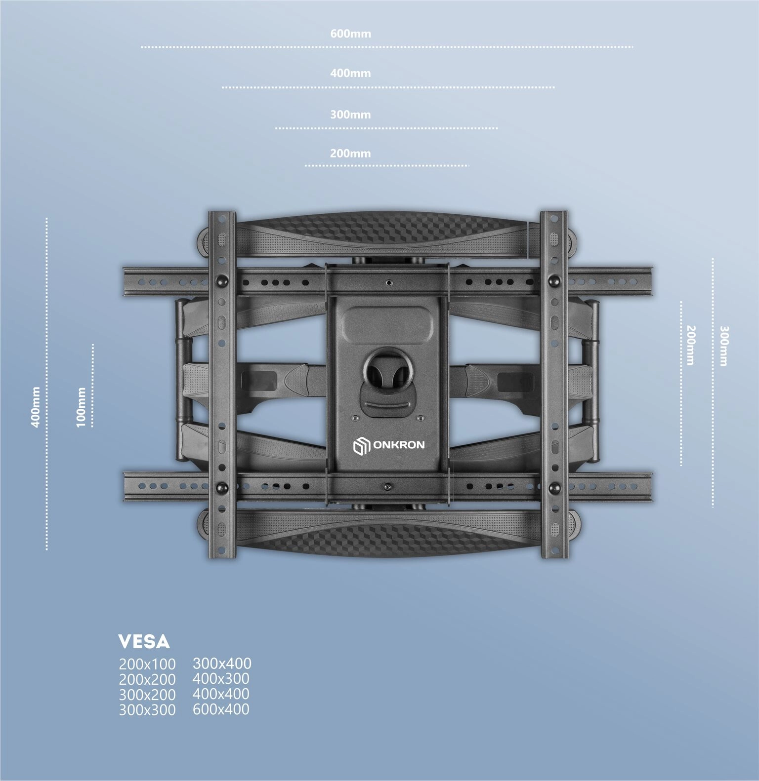 Кронштейн ONKRON M6L BLACK 40-75''