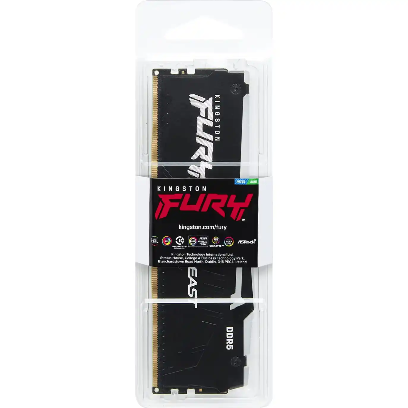 Оперативная память KINGSTON FURY Beast RGB DIMM DDR5 16GB 6000 MHz (KF560C40BBA-16)