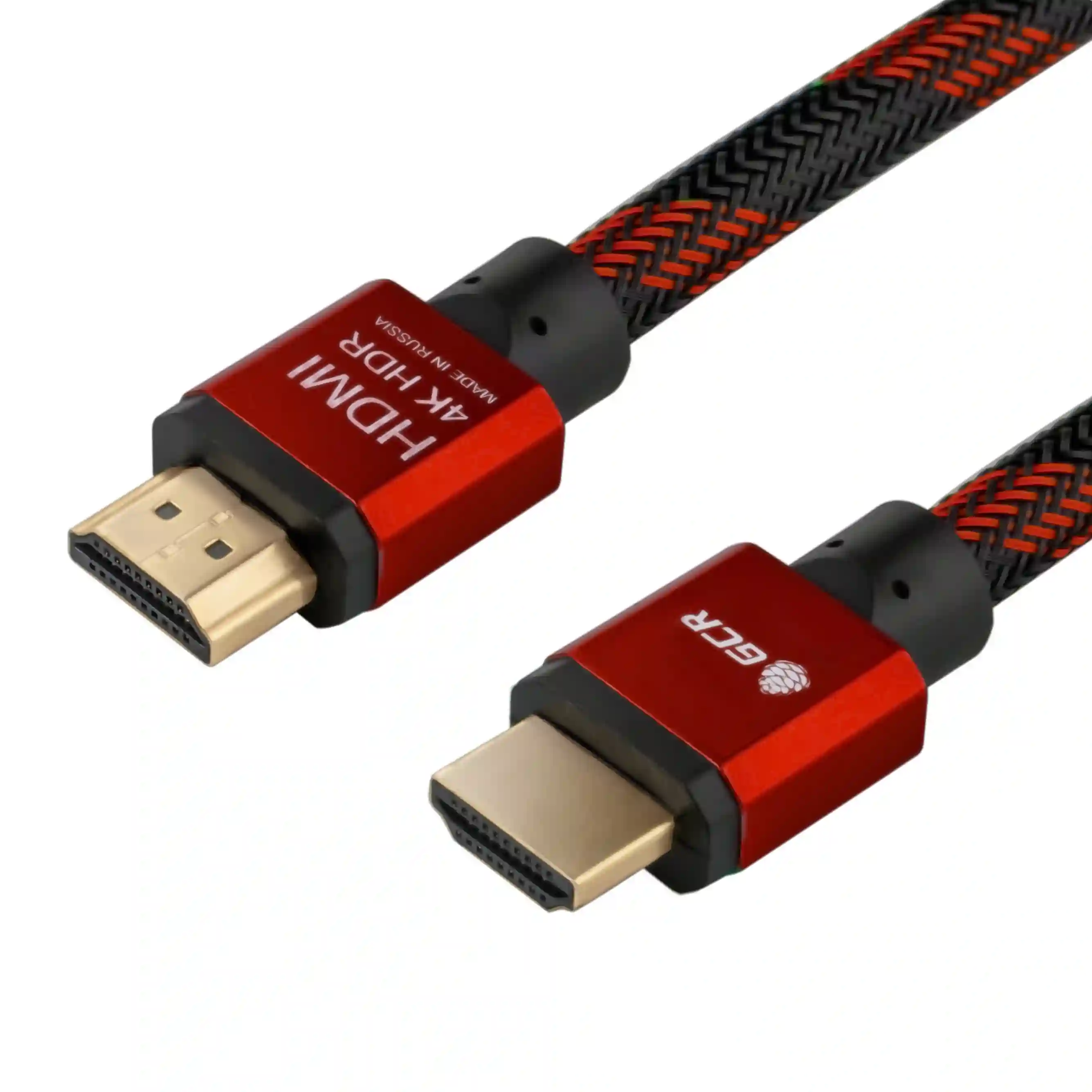 Видеокабель GREENCONNECT HDMI (GCR-51488) 0.5m, черно-красный