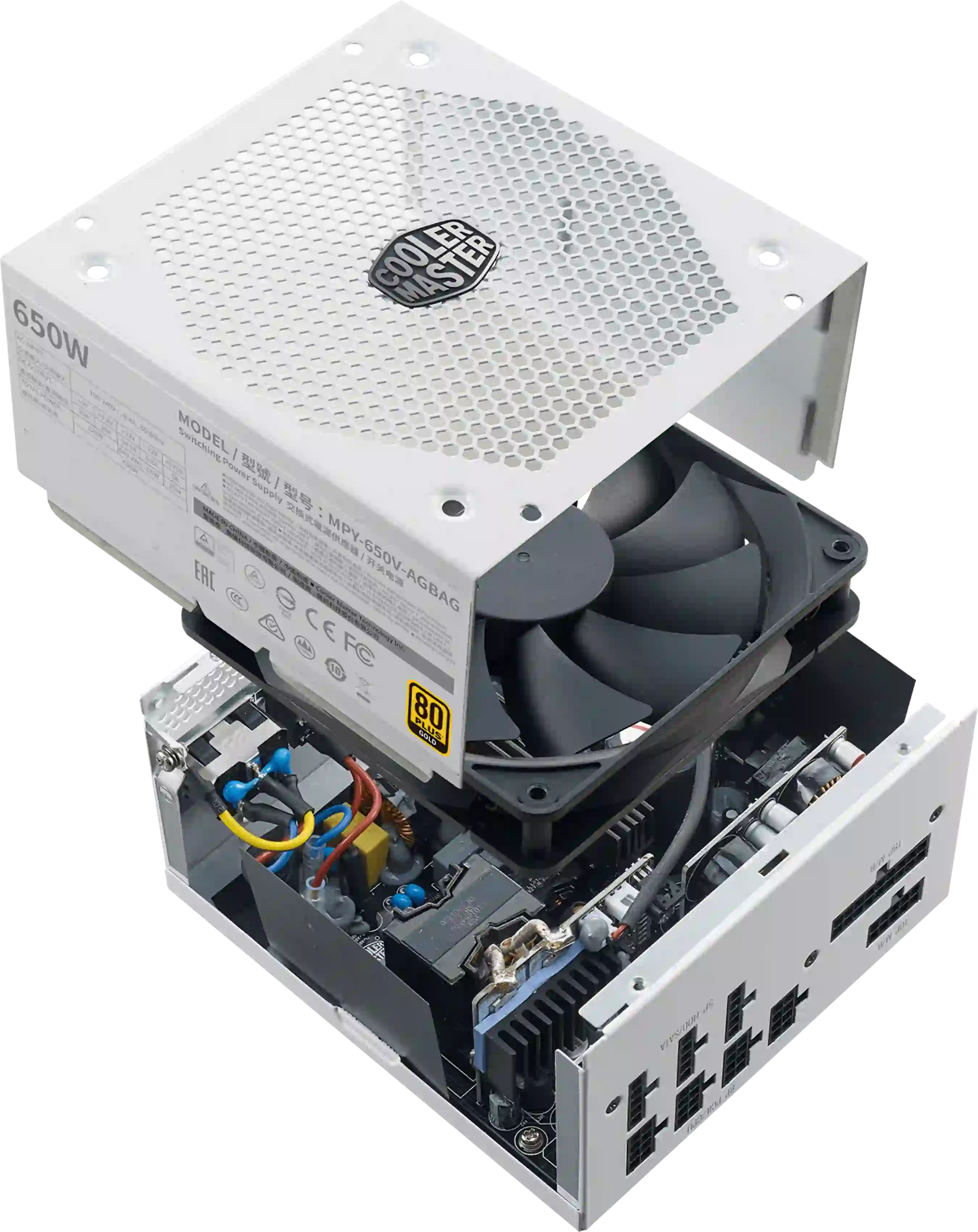 Блок питания для ПК COOLER MASTER V650 Gold V2 White Edition 650W (MPY-650V-AGBAG-EU)