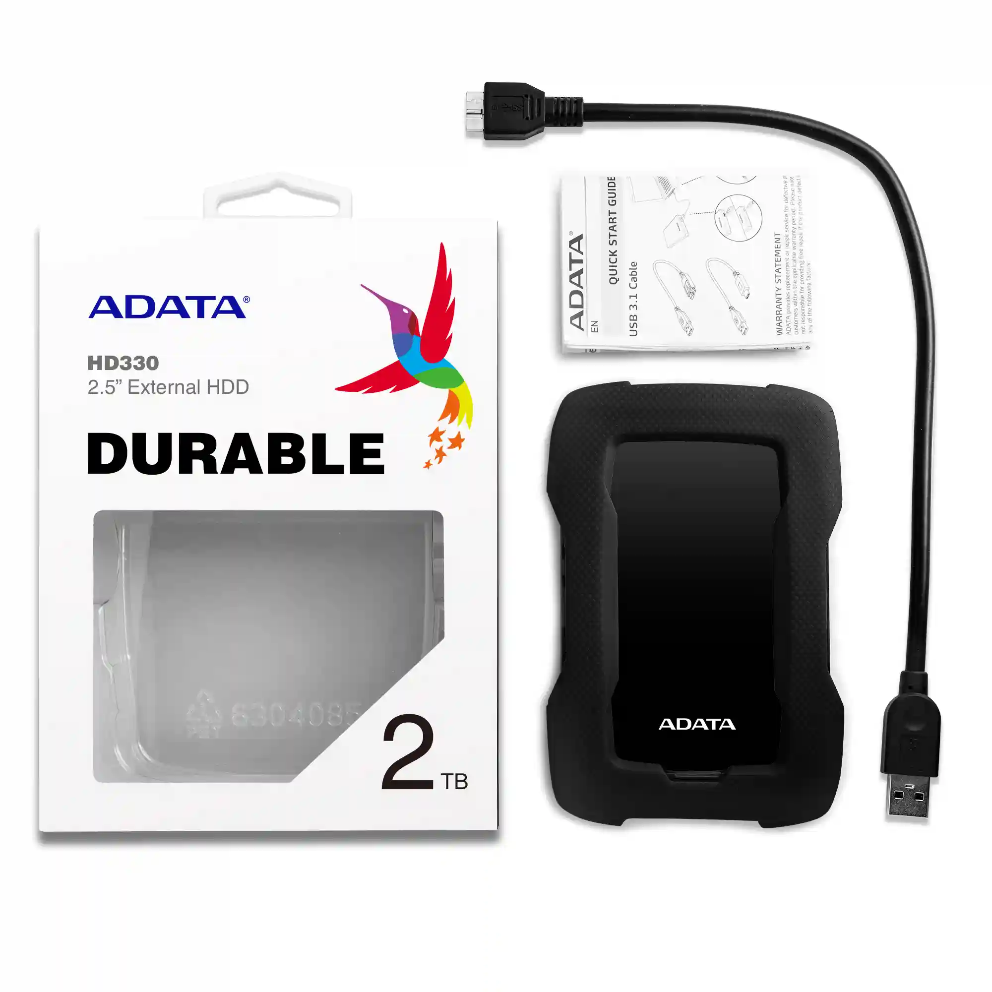 Внешний HDD диск ADATA DashDrive HD330 2TB Black (AHD330-2TU31-CBK)