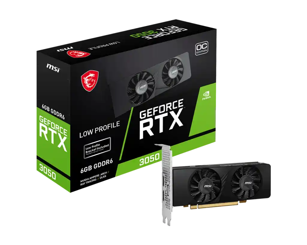 Видеокарта MSI GeForce RTX 3050 LP 6G OC