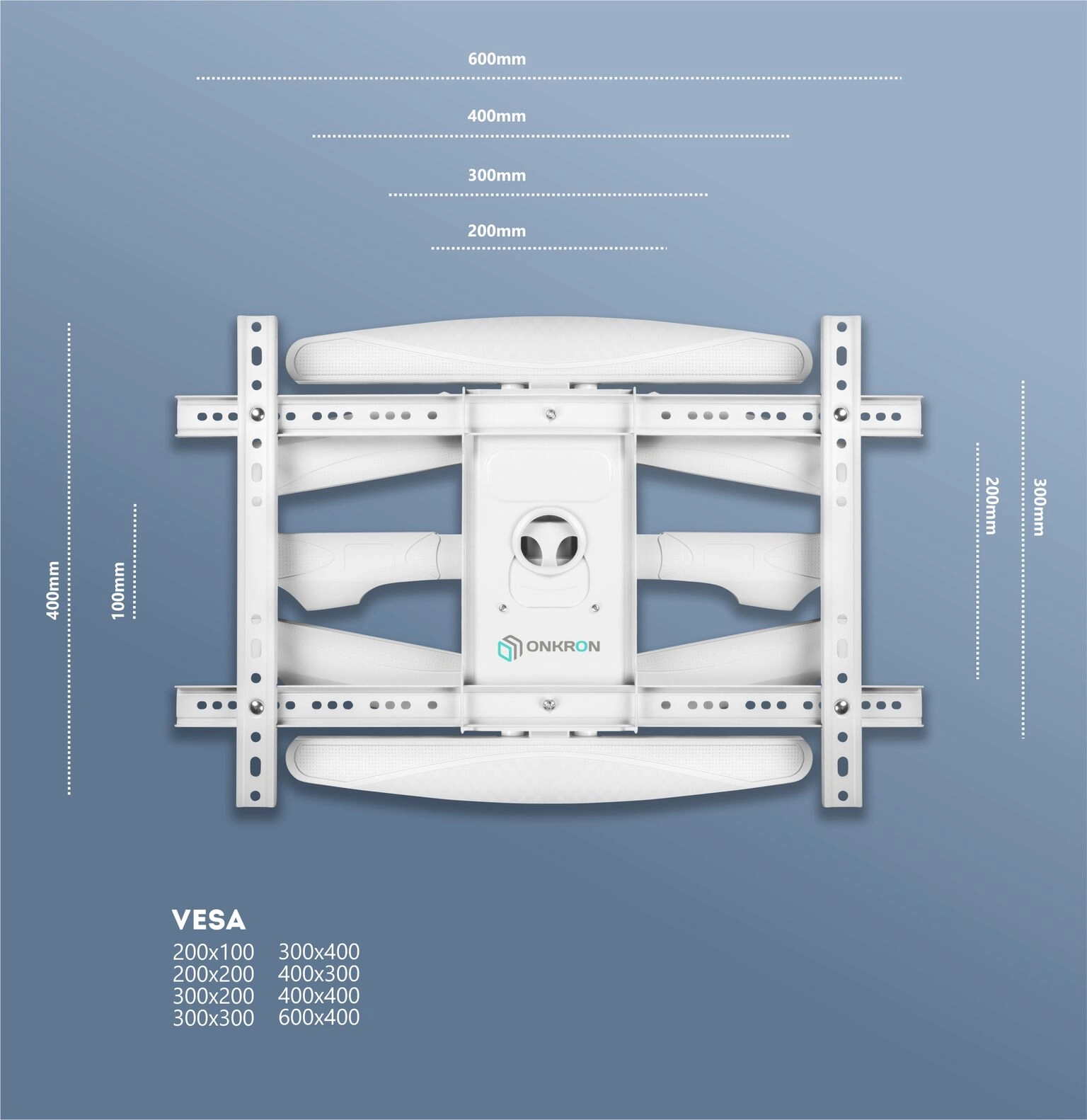 Кронштейн ONKRON M6L WHITE 40-75''