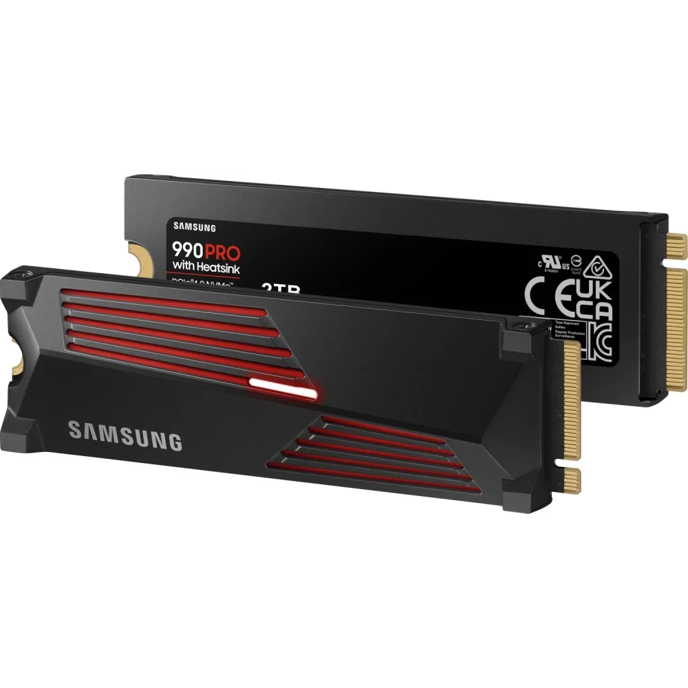 Внутренний SSD диск SAMSUNG 990 PRO 2TB, M.2, NVMe 2.0, PCIe 4.0 x4 (MZ-V9P2T0CW)