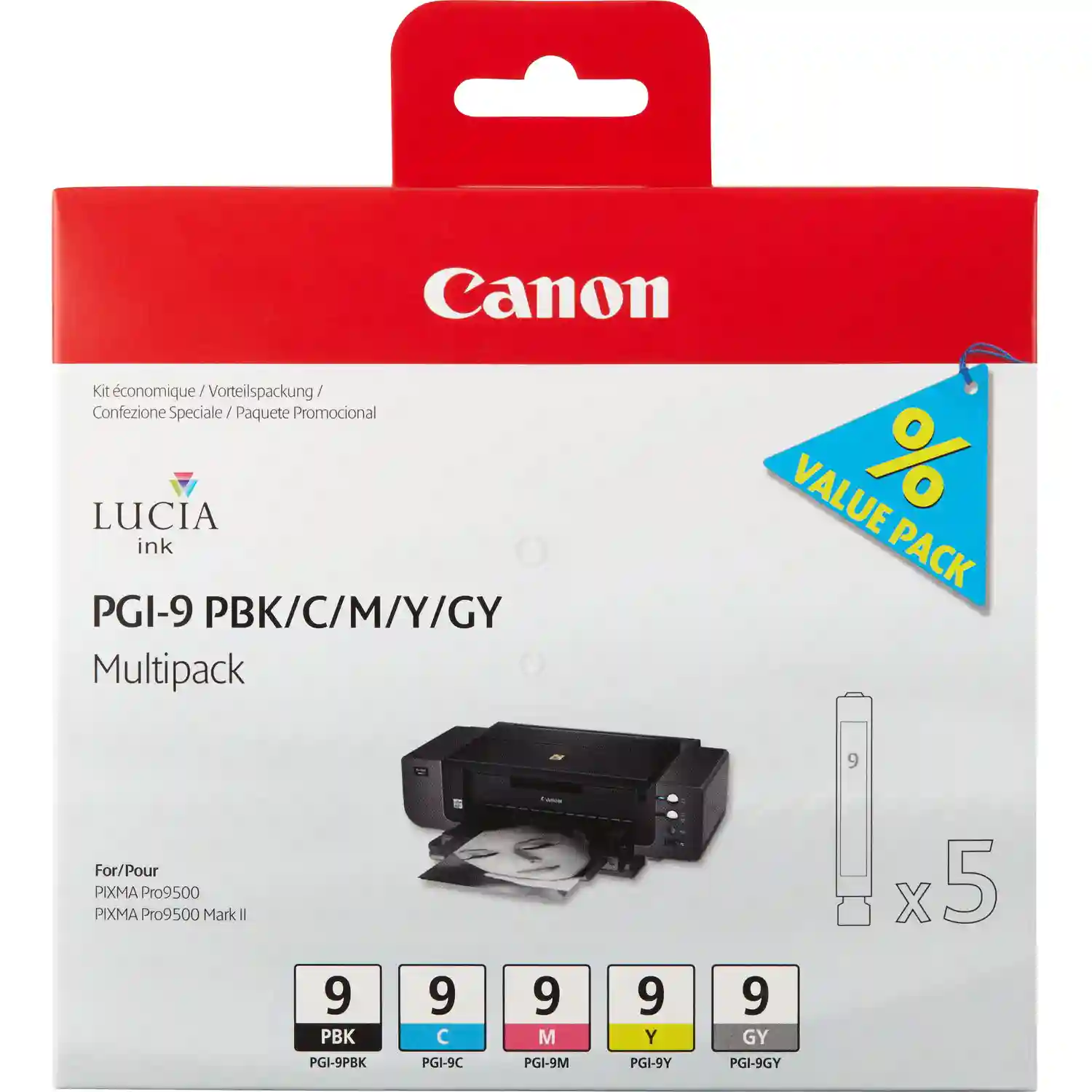 Набор картриджей для струйного принтера CANON PGI-9 (1034B013) винный набор yousmart electric opener gift set kp1125