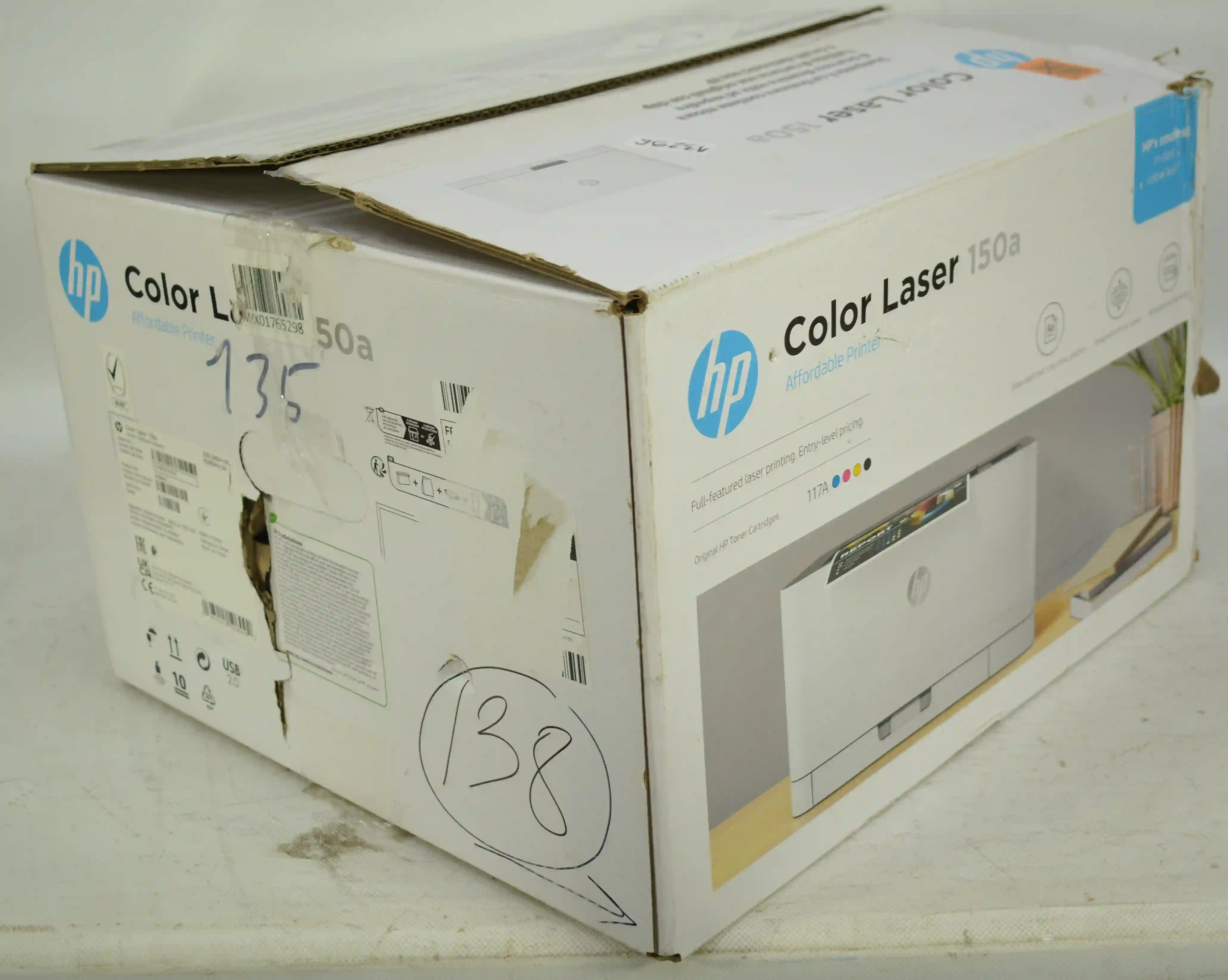 Принтер лазерный HP Color Laser 150a (4ZB94A) k6 000013296