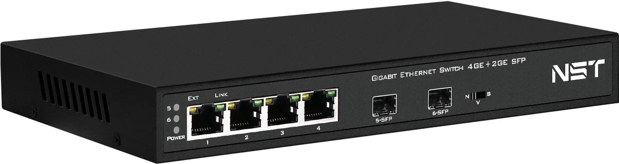 PoE-коммутатор NST Gigabit Ethernet RJ45x4 (NS-SW-4G2G)