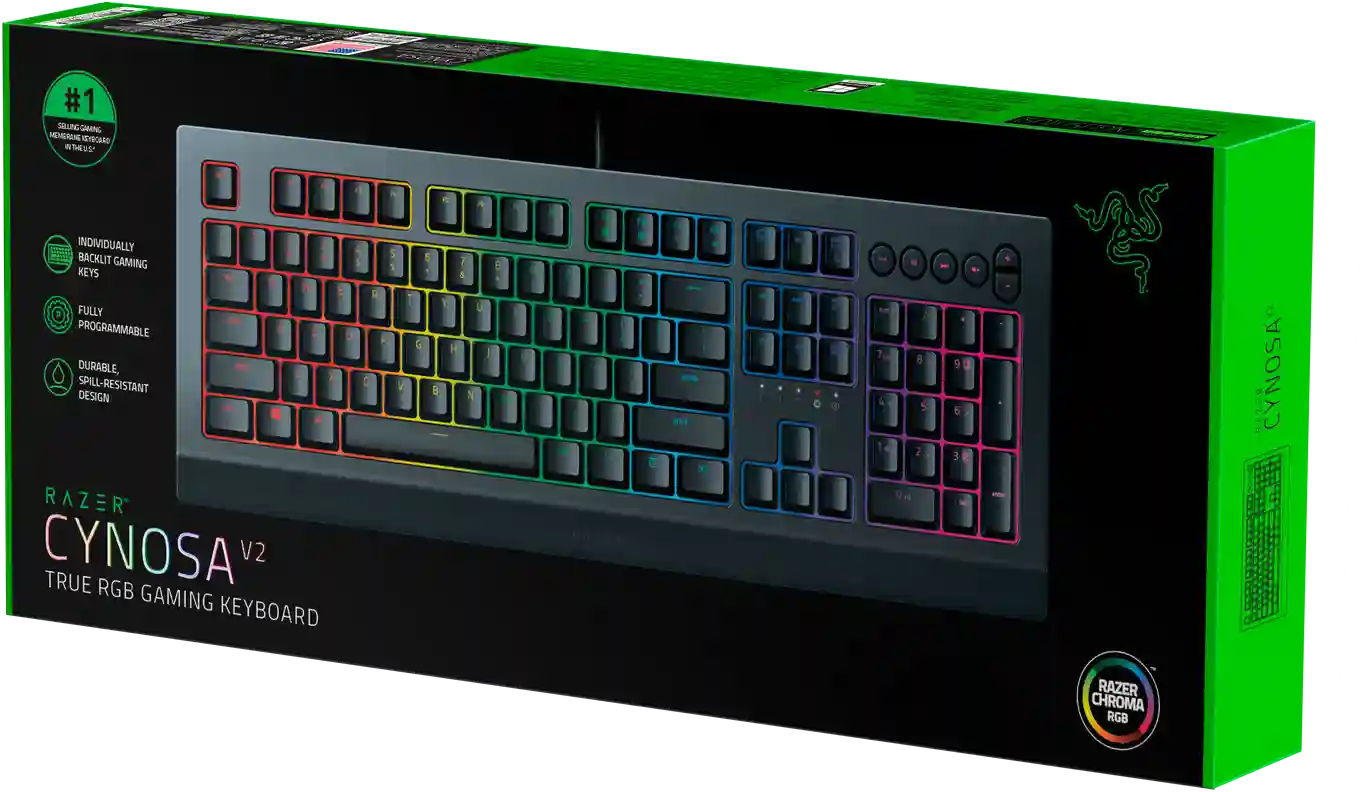 Клавиатура игровая RAZER Cynosa V2 (RZ03-03400700-R3R1)