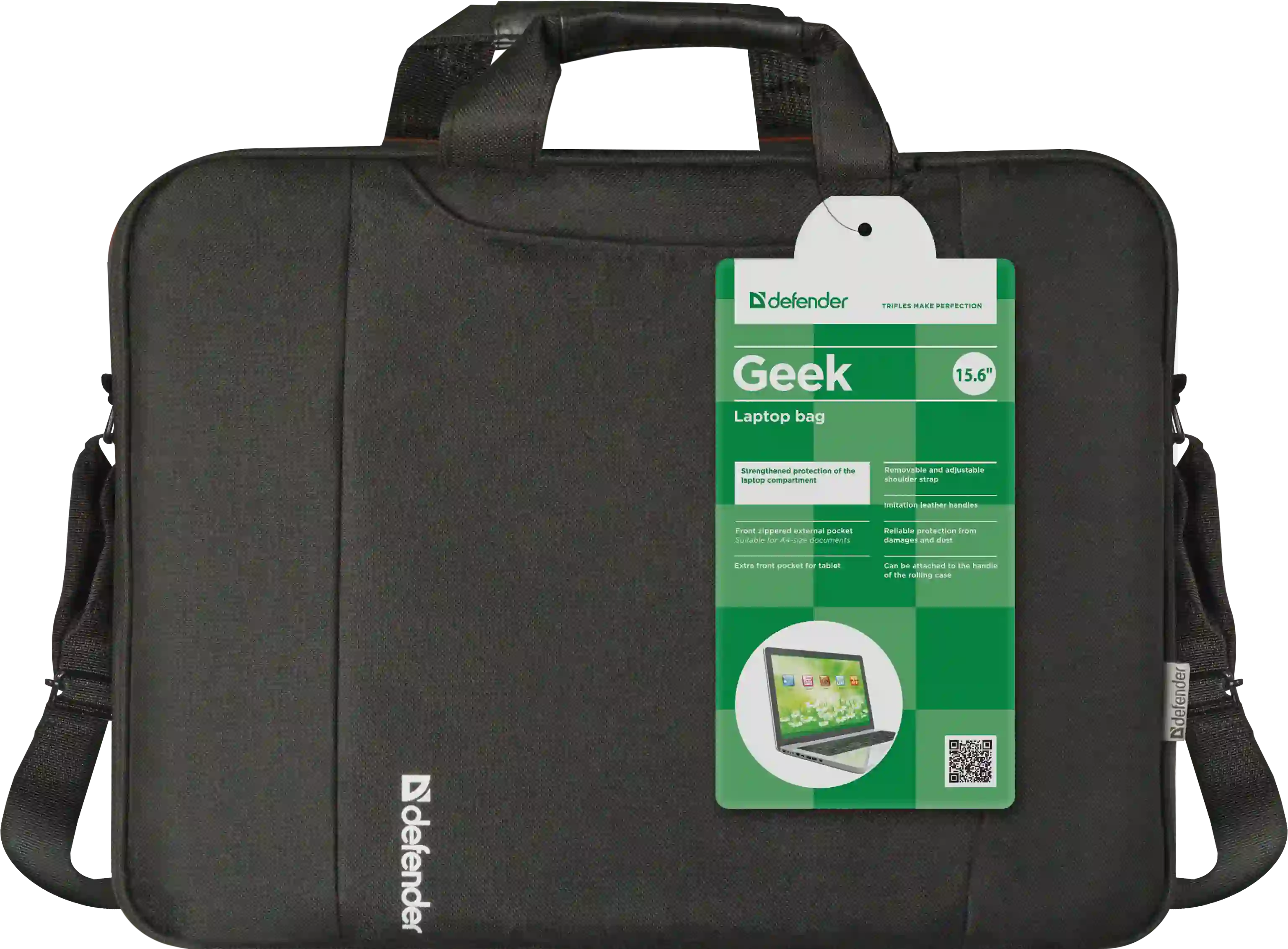 Сумка для ноутбука DEFENDER Geek 15.6" (26084) чёрная