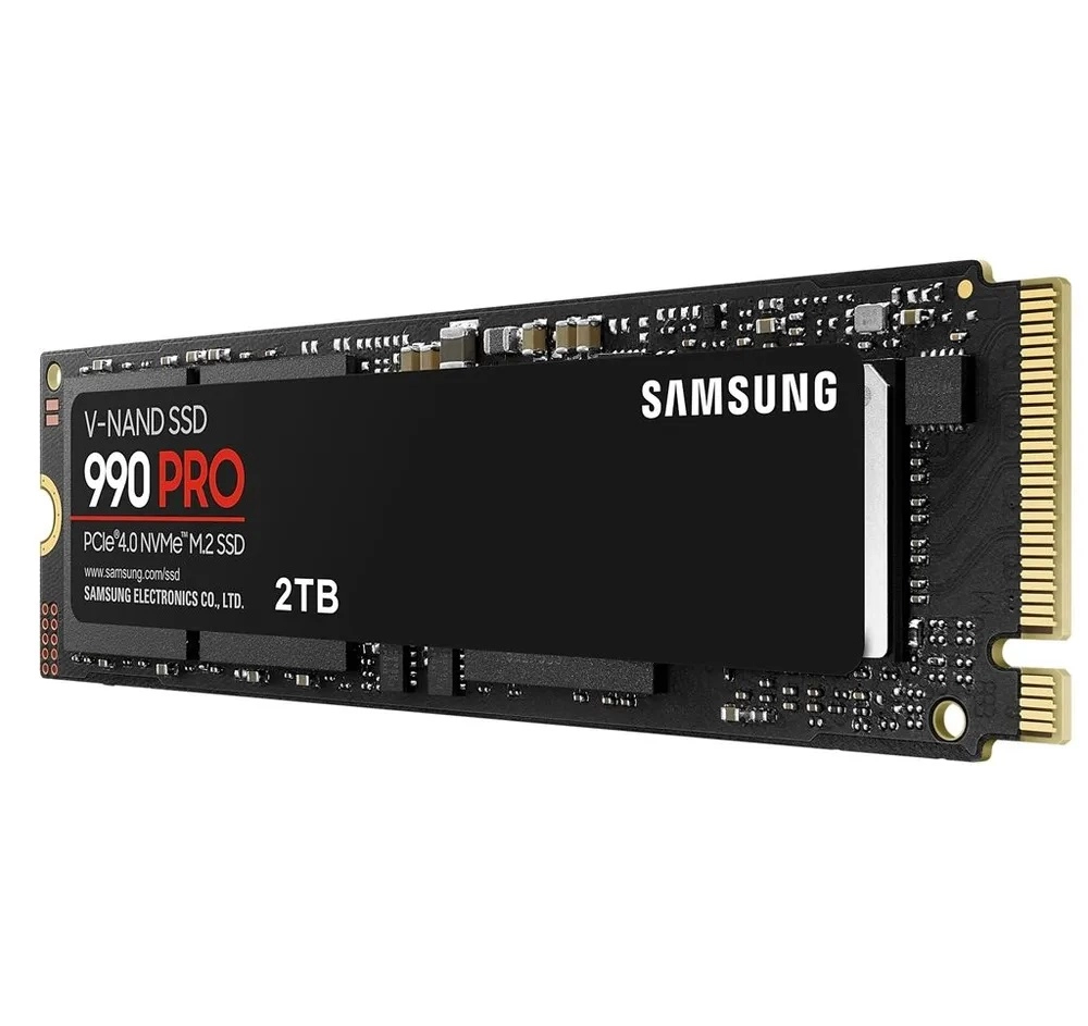 Внутренний SSD диск SAMSUNG 990 PRO 2TB, M.2, NVMe 2.0, PCIe 4.0 x4 (MZ-V9P2T0CW)