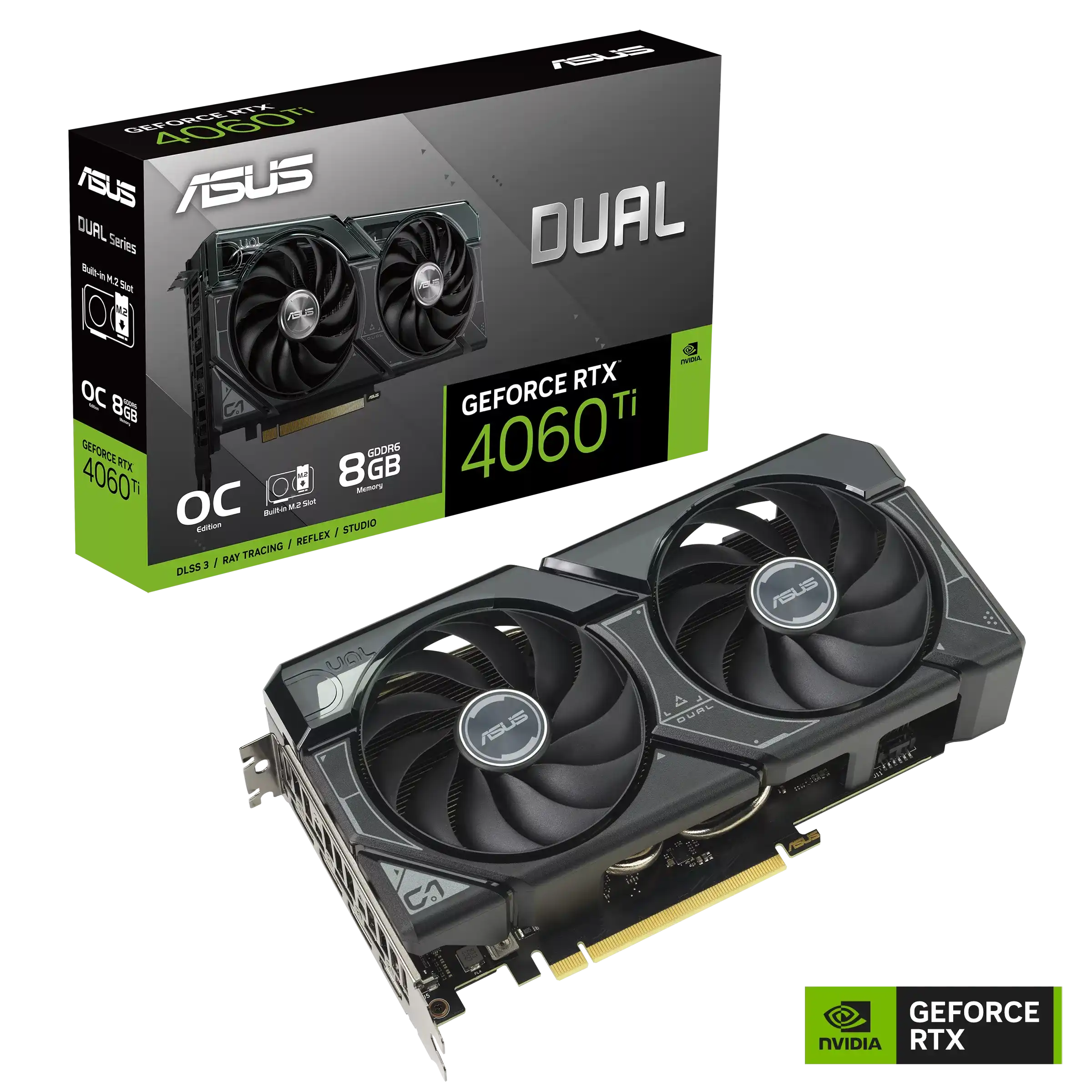 Видеокарта ASUS GeForce DUAL RTX 4060 Ti OC 8GB (90YV0JS0-M0NA00)