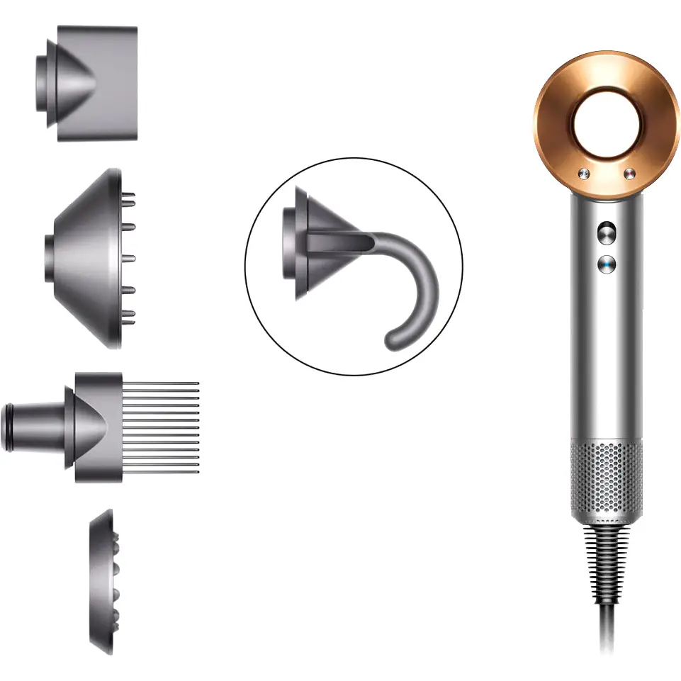 Фен DYSON Supersonic HD07, никель/медь (HD07 Nickel Copper 389926-01)