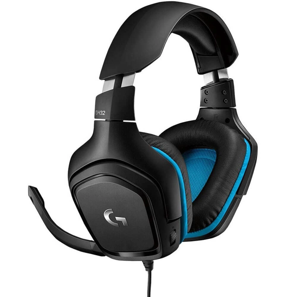 Гарнитура игровая LOGITECH G432 Wired Gaming Leatherette Retail (981-000770)