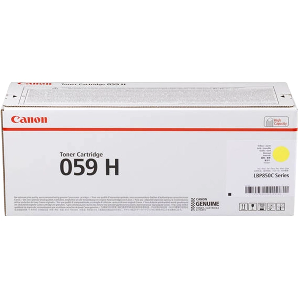 Картридж для лазерного принтера CANON 059 H Yellow (3624C001)