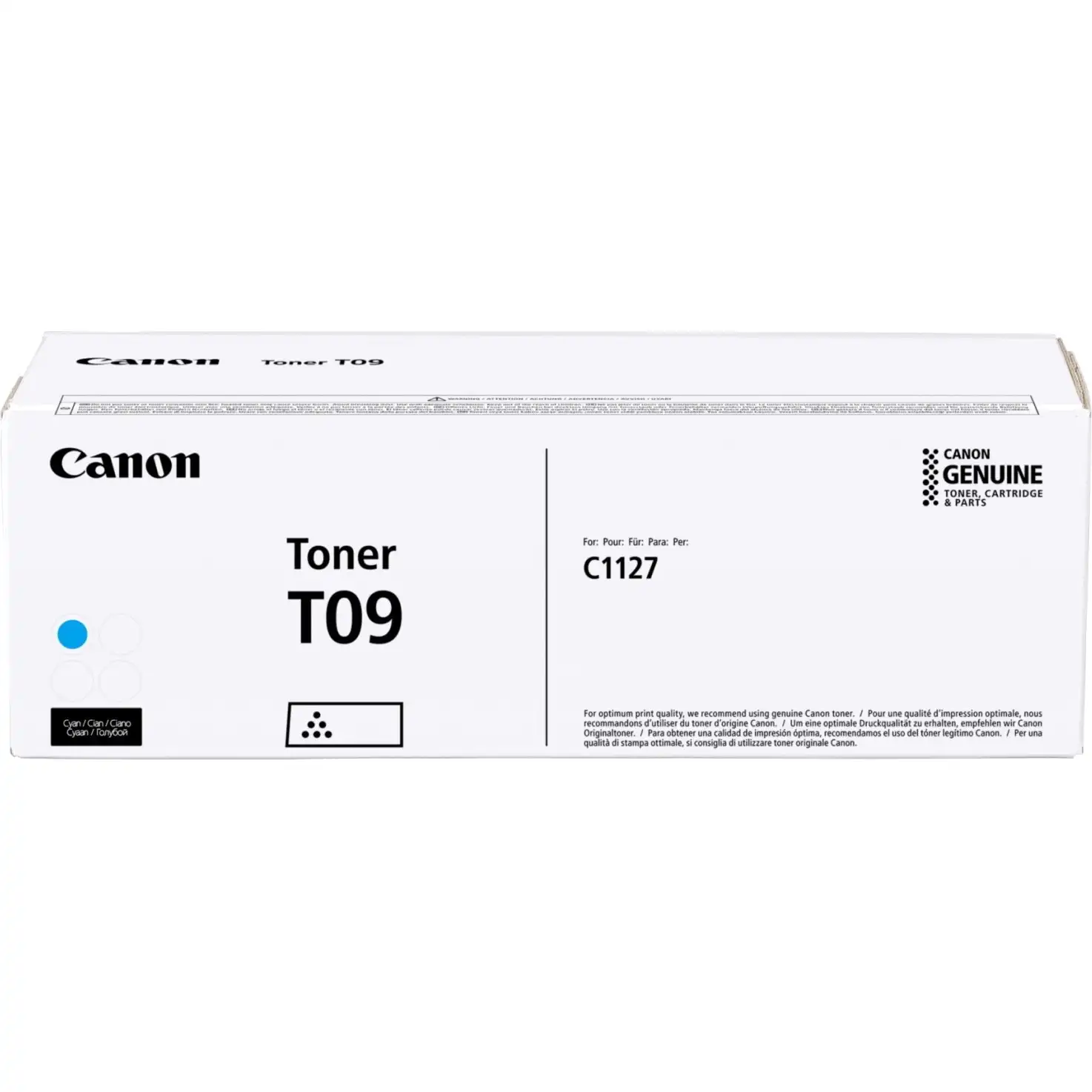 Тонер для лазерного принтера CANON T09 Cyan (3019C006)