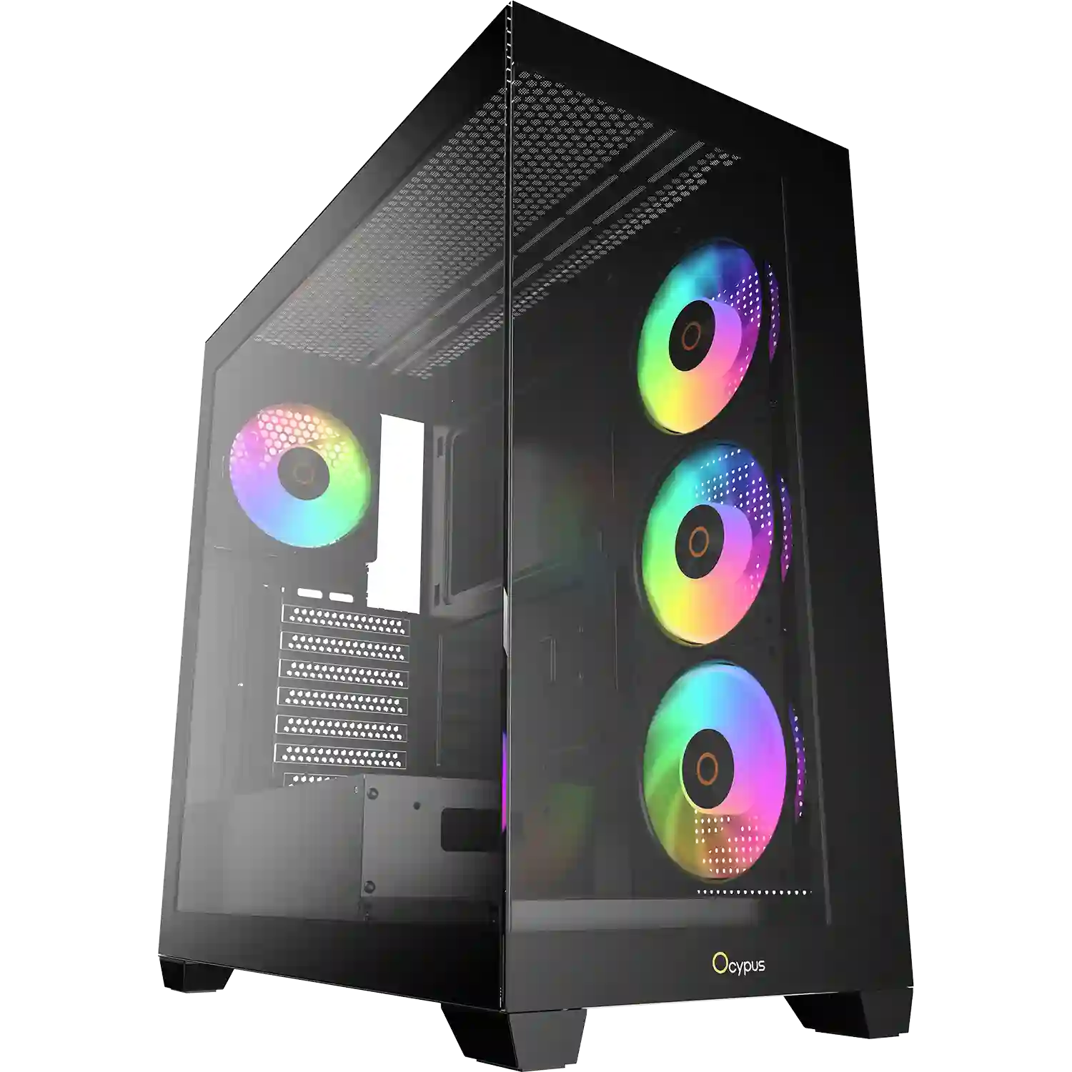 

Корпус для ПК без БП OCYPUS Gamma C72 BK ARGB Black (Gamma-C72-BKD400XX-GL), Чёрный