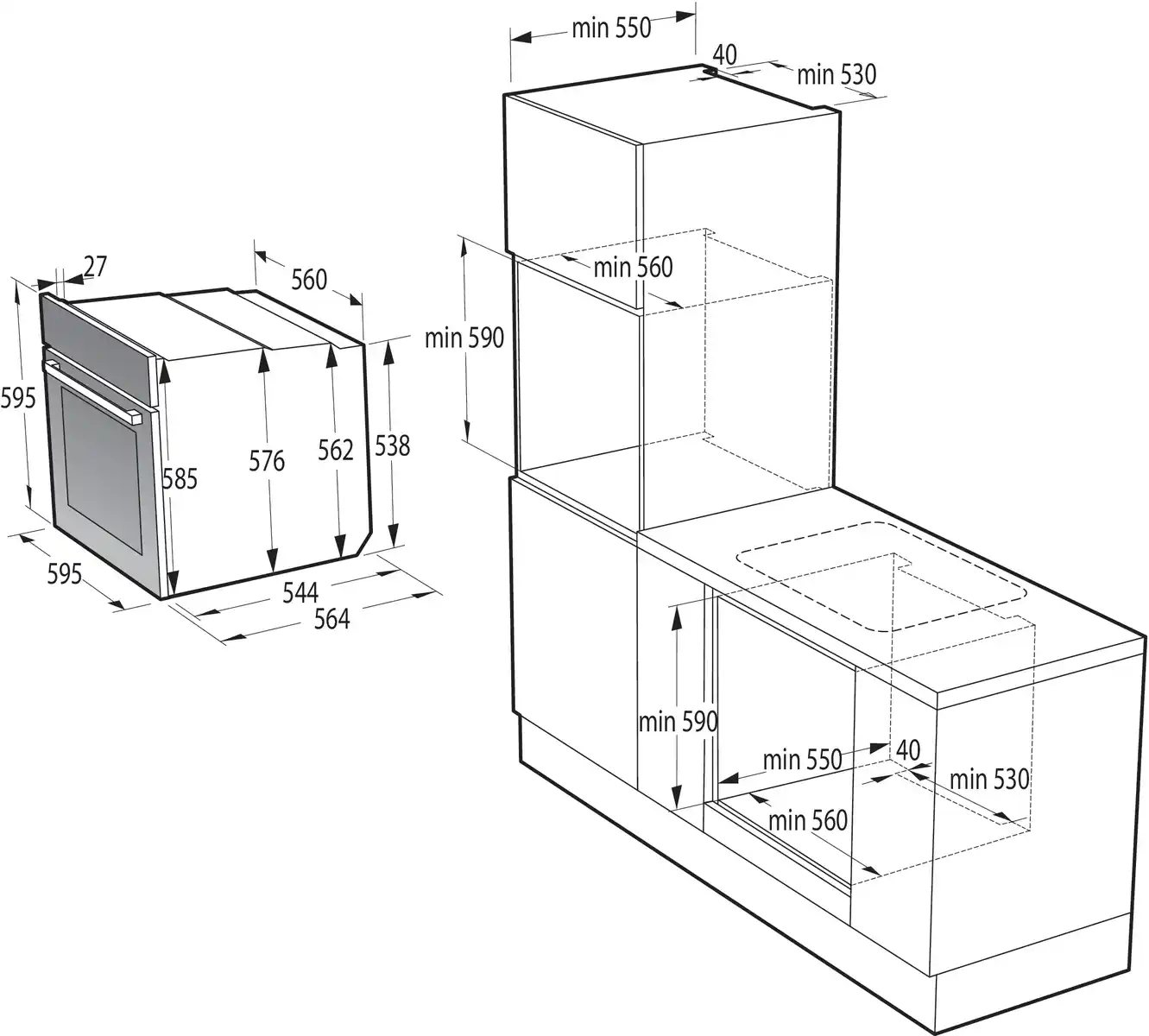 Встраиваемый духовой шкаф GORENJE BPS6737E14BG