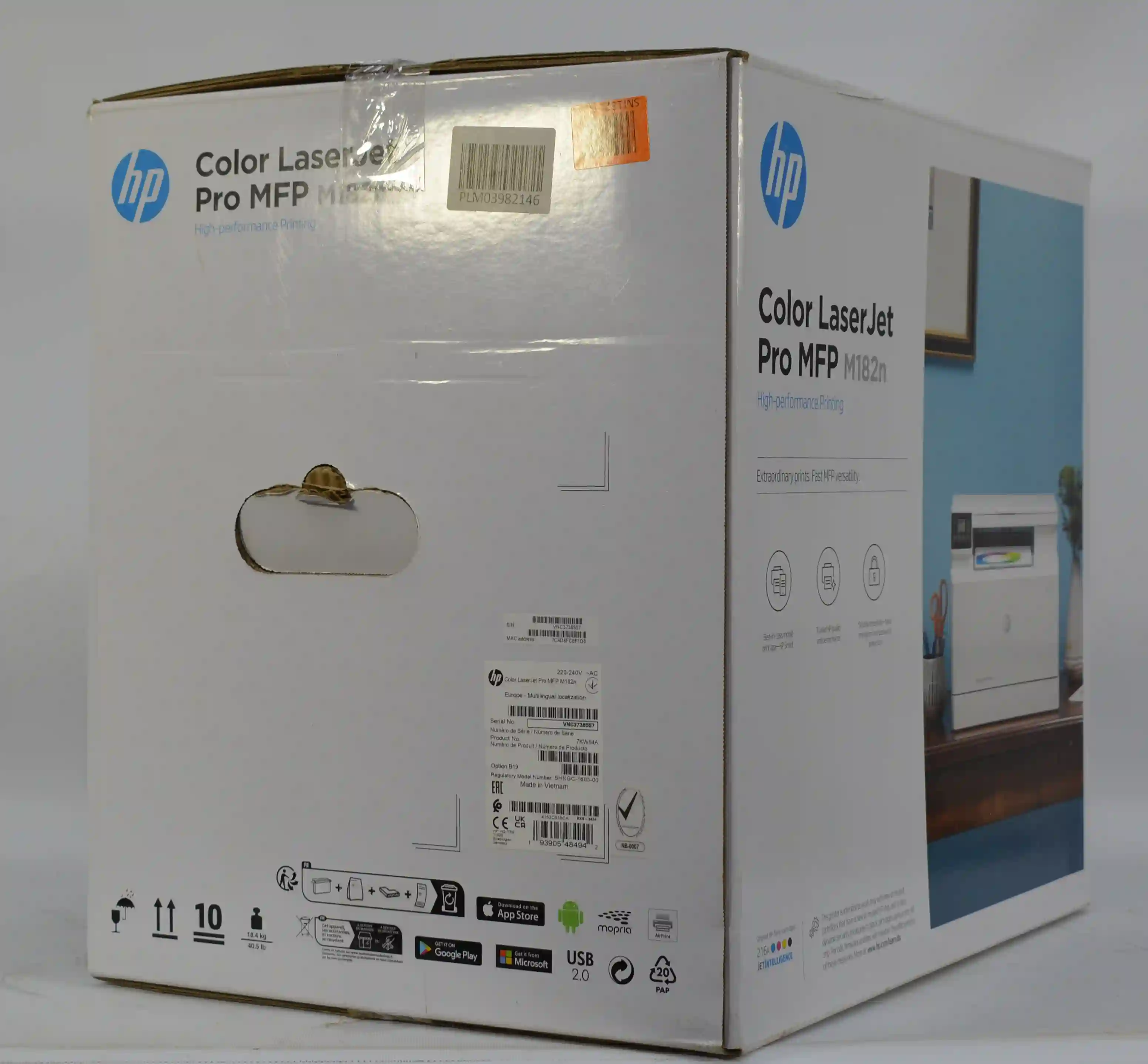 МФУ лазерное HP Color LaserJet Pro M182n (7KW54A) k3 000004701