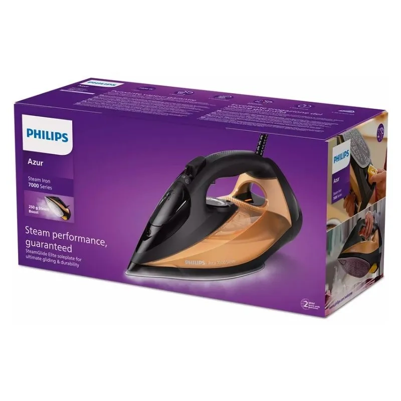 Утюг PHILIPS DST7040/80, черный/золотой