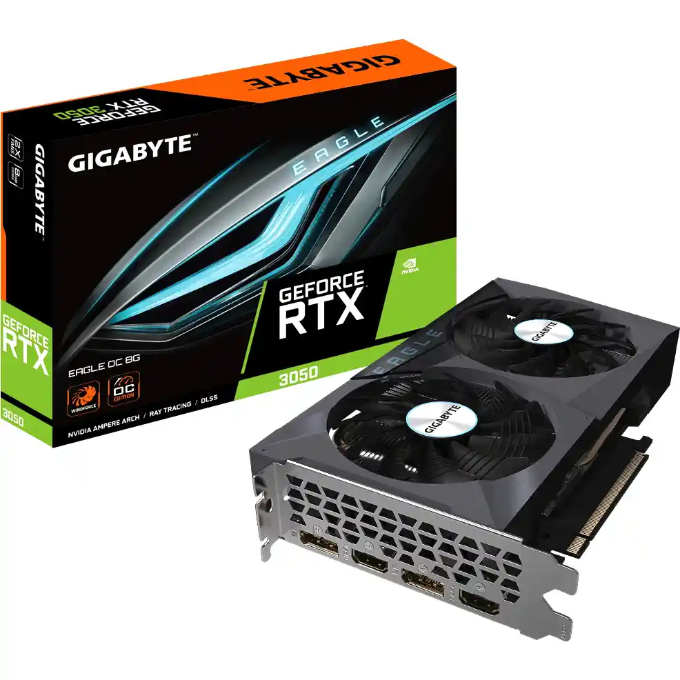 Видеокарта GIGABYTE GeForce RTX 3050 Eagle OC 8Gb (GV N3050Eagle OC 8GD)