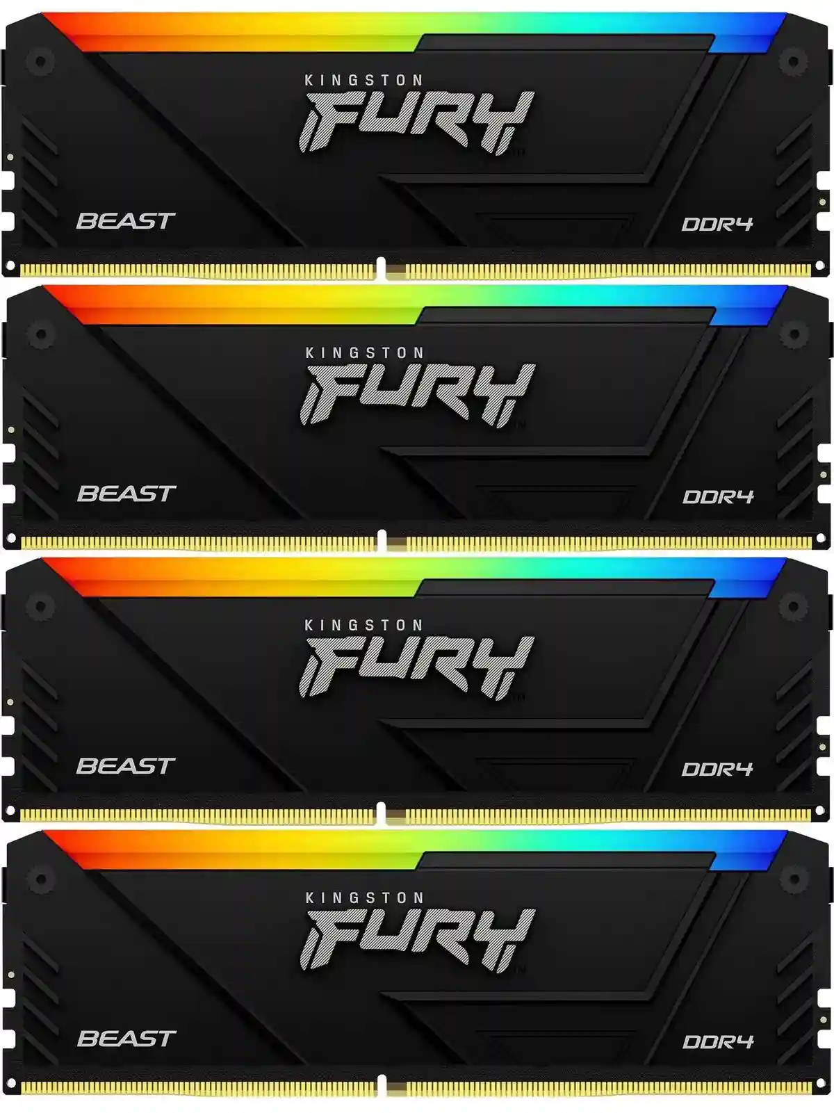 Оперативная память KINGSTON FURY Beast RGB DIMM DDR4 32GB (4x8GB) 3200 MHz (KF432C16BB2AK4/32)