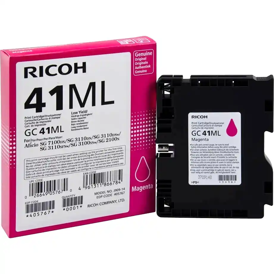 Картридж для гелевого принтера RICOH GC 41ML Magenta (405767)