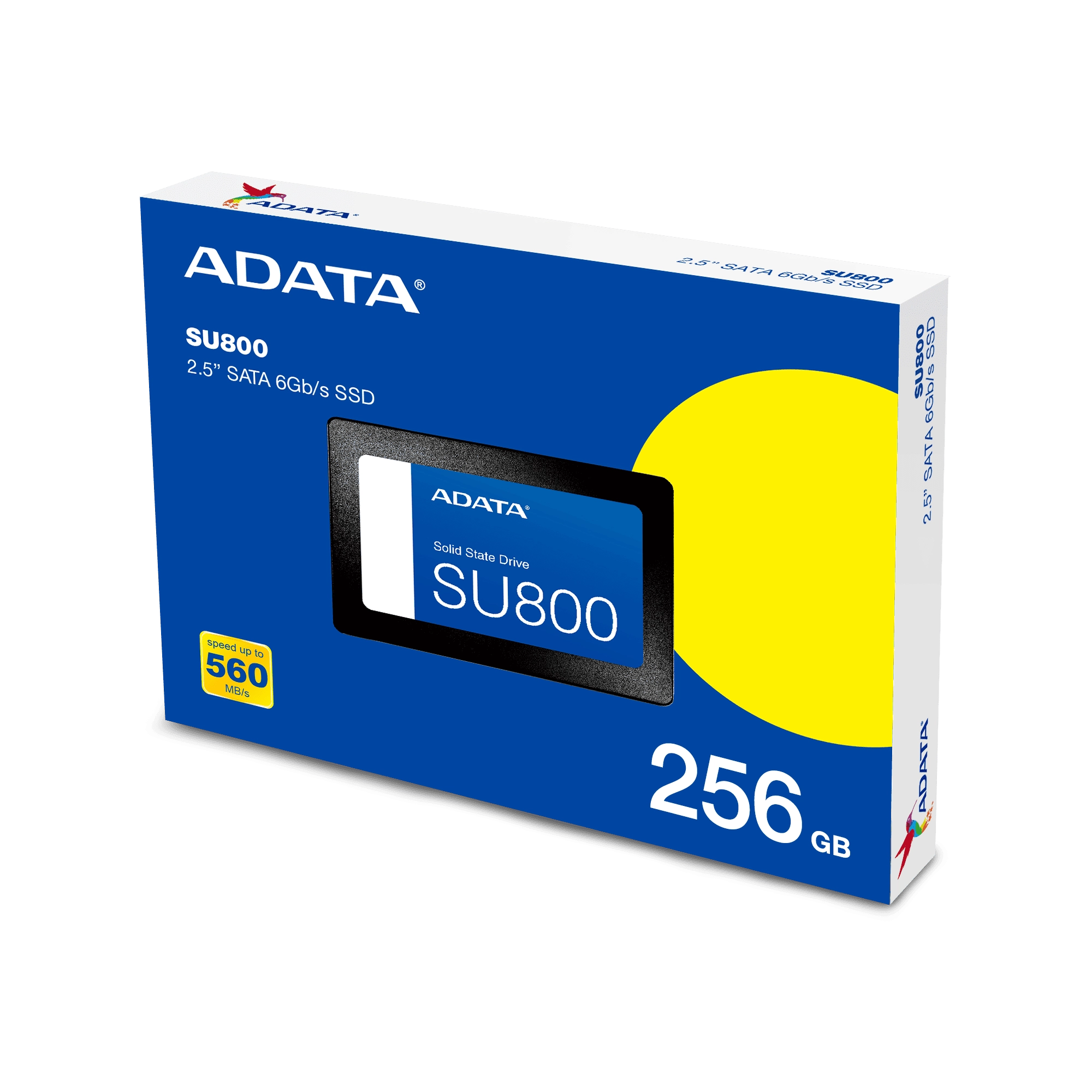 Внутренний SSD диск ADATA Ultimate SU800 256GB, SATA3, 2.5" (ASU800SS-256GT-C) 