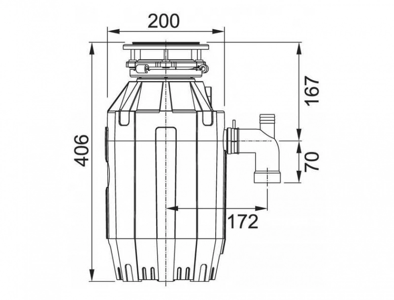 Измельчитель пищевых отходов FRANKE Turbo Elite TE-125