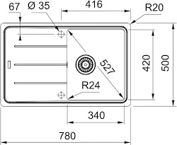 Кухонная мойка FRANKE Basis BFG 611-78 бежевый (114.0275.956)