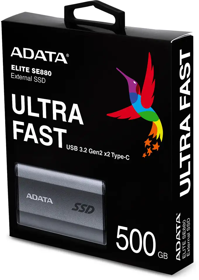 Внешний SSD диск ADATA External SSD SE880, 512GB (AELI-SE880-500GCGY)