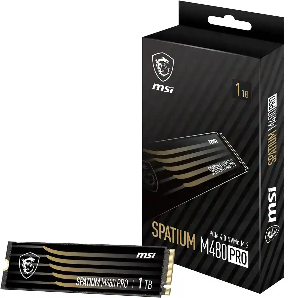 Внутренний SSD диск MSI Spatium M480 Pro 1TB, M.2 (S78-440L1G0-P83)