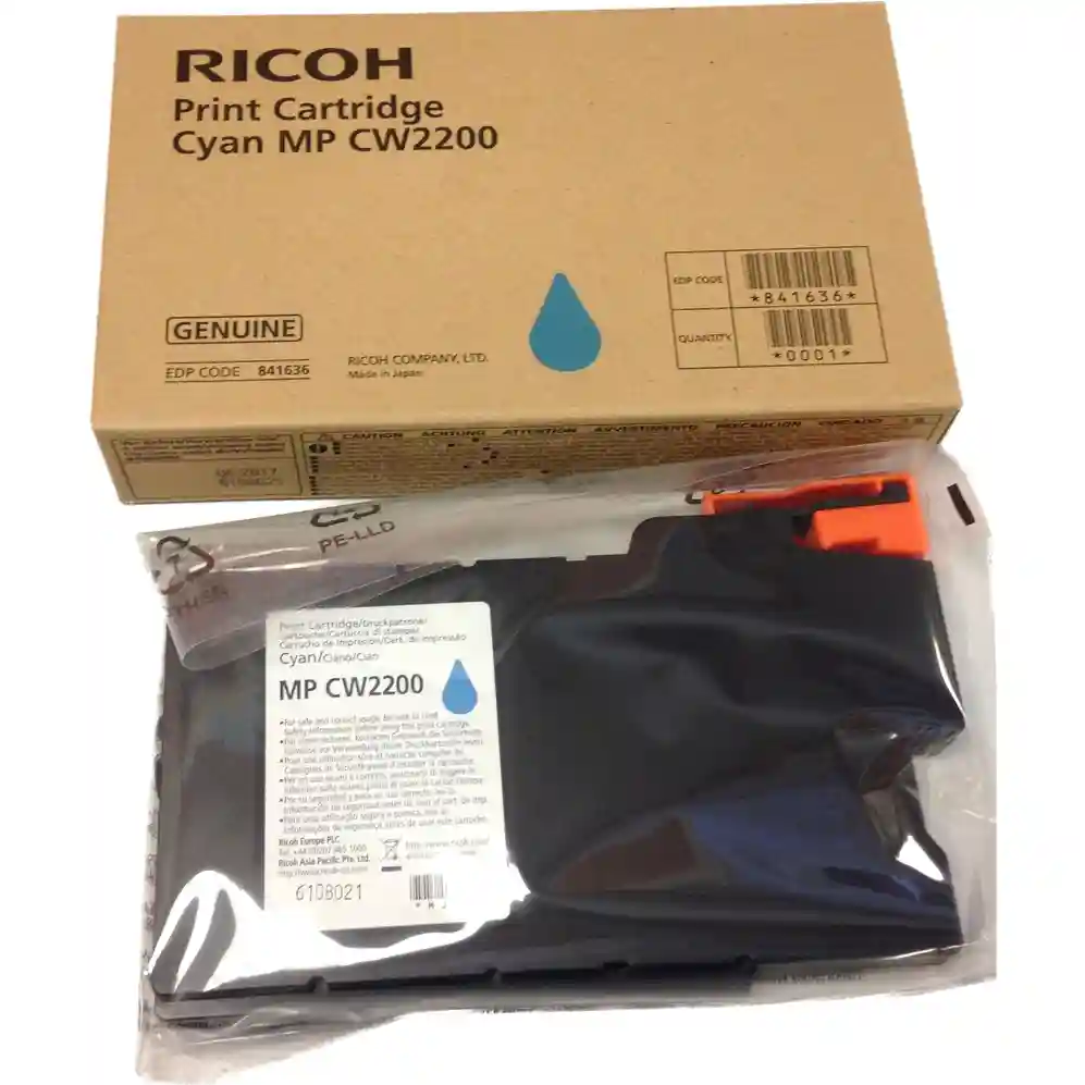 Картридж для струйного принтера RICOH MP CW2200 Cyan (841636) картридж для лазернего принтера ricoh sp c310e пурпурный оригинал